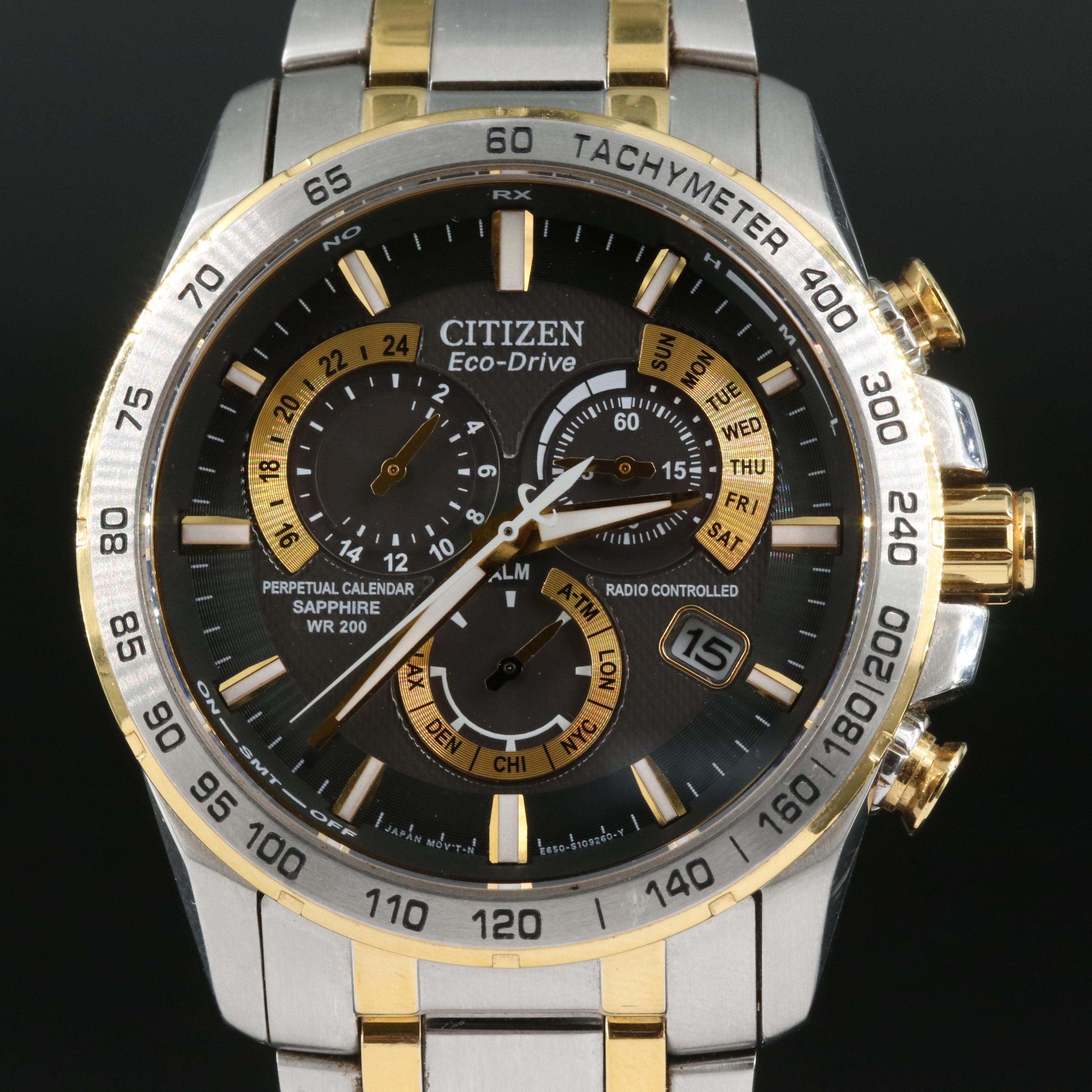 Citizen Eco-Drive Radio Controlled Perpetual Calendar Watch