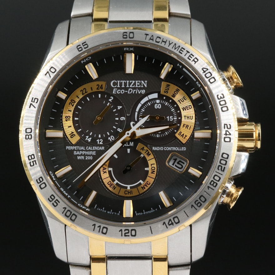 Citizen Eco-Drive Radio Controlled Perpetual Calendar Wristwatch