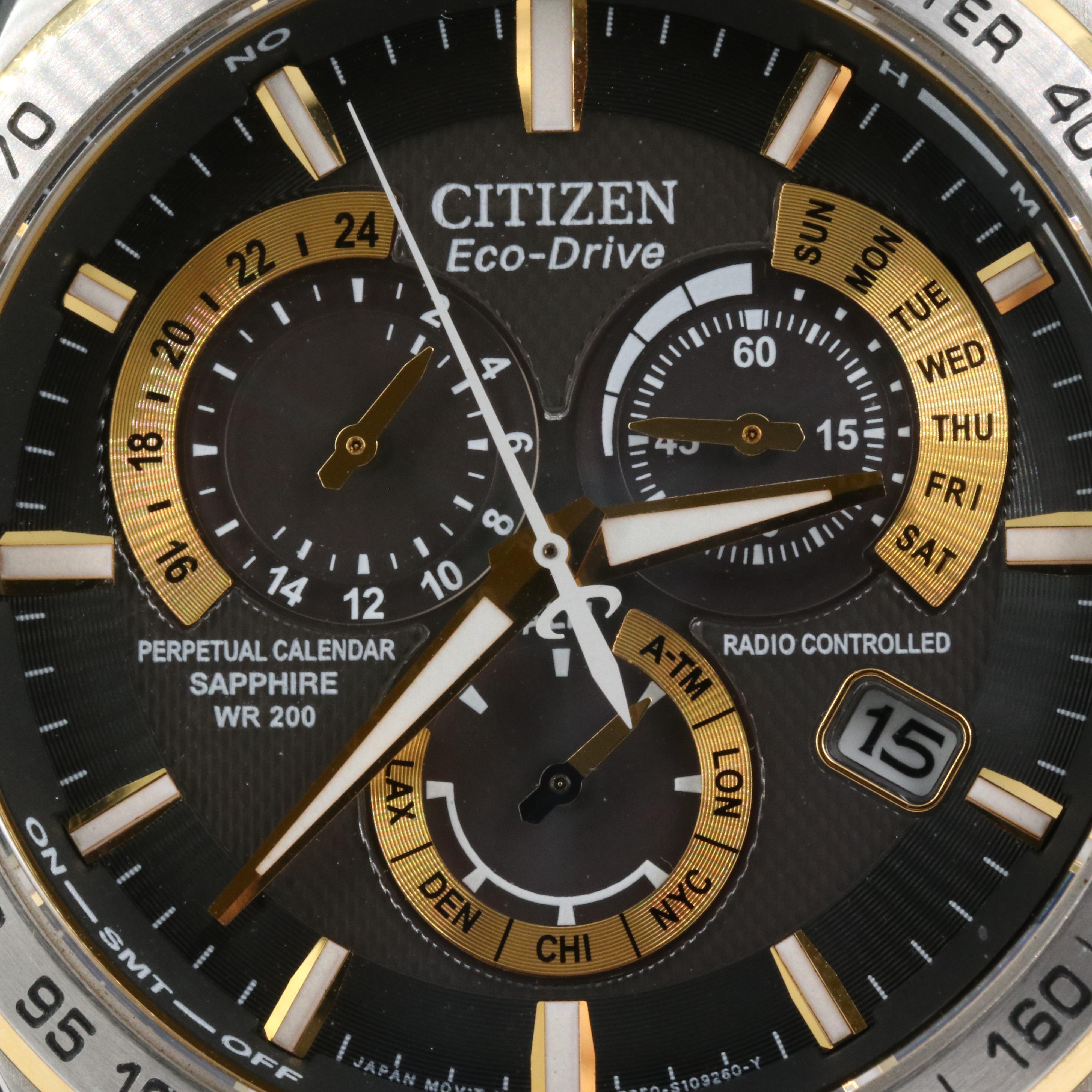 Citizen Eco-Drive Radio Controlled Perpetual Calendar Watch