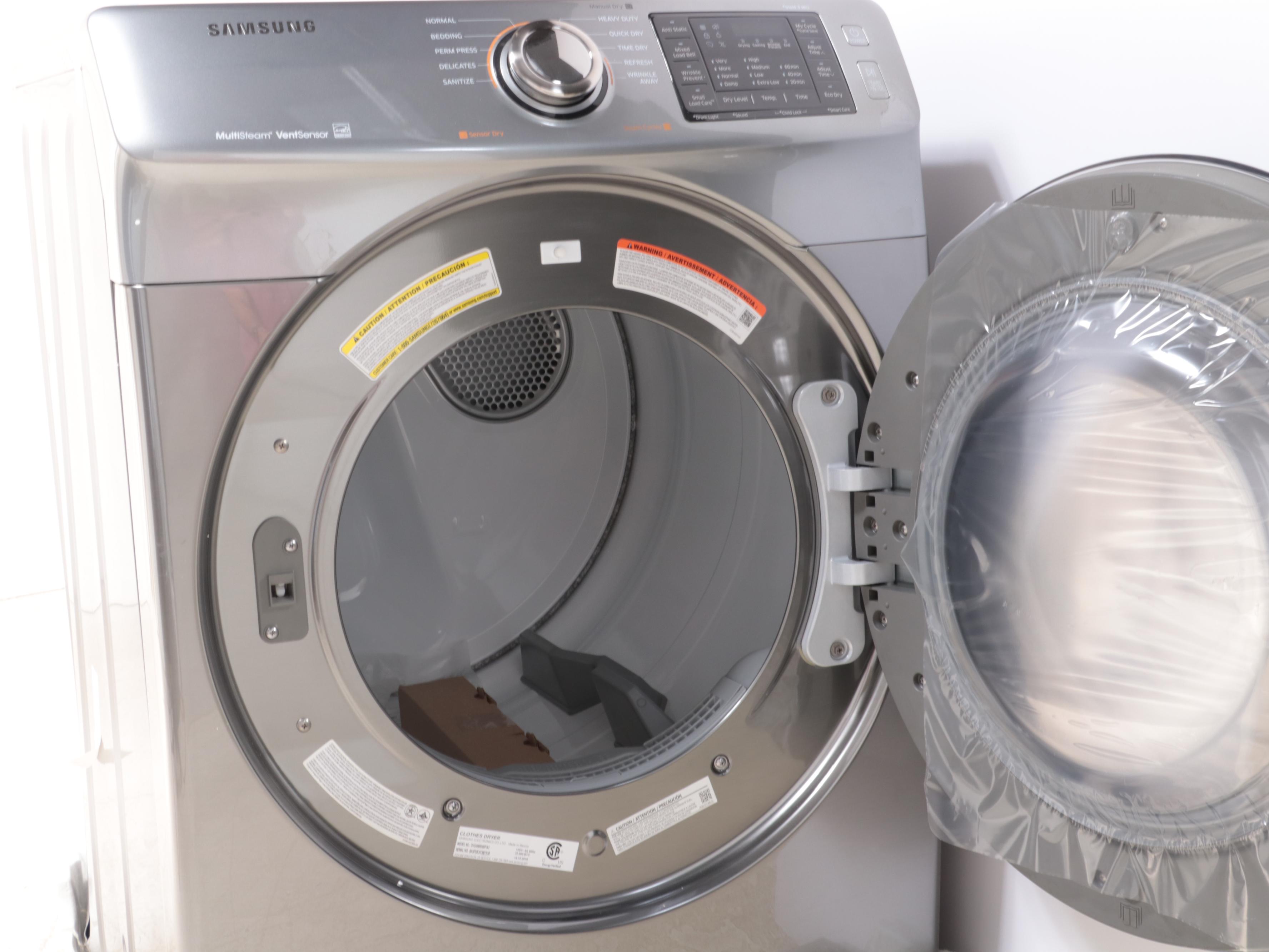 Samsung 7.5 Cu. Ft. Platinum MultiSteam Vent Sensor Gas Dryer