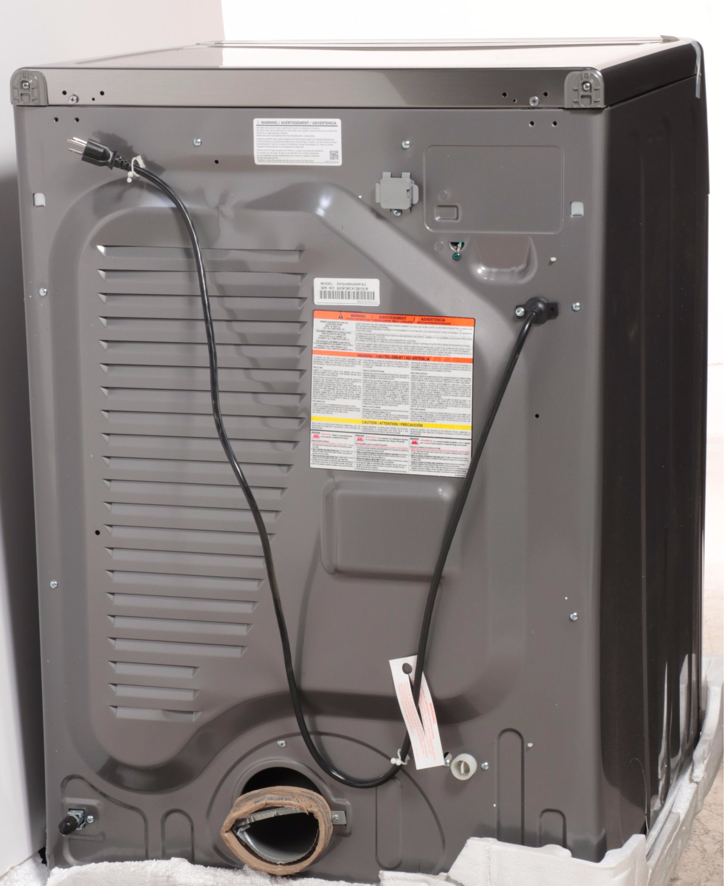 Samsung 7.5 Cu. Ft. Platinum MultiSteam Vent Sensor Gas Dryer