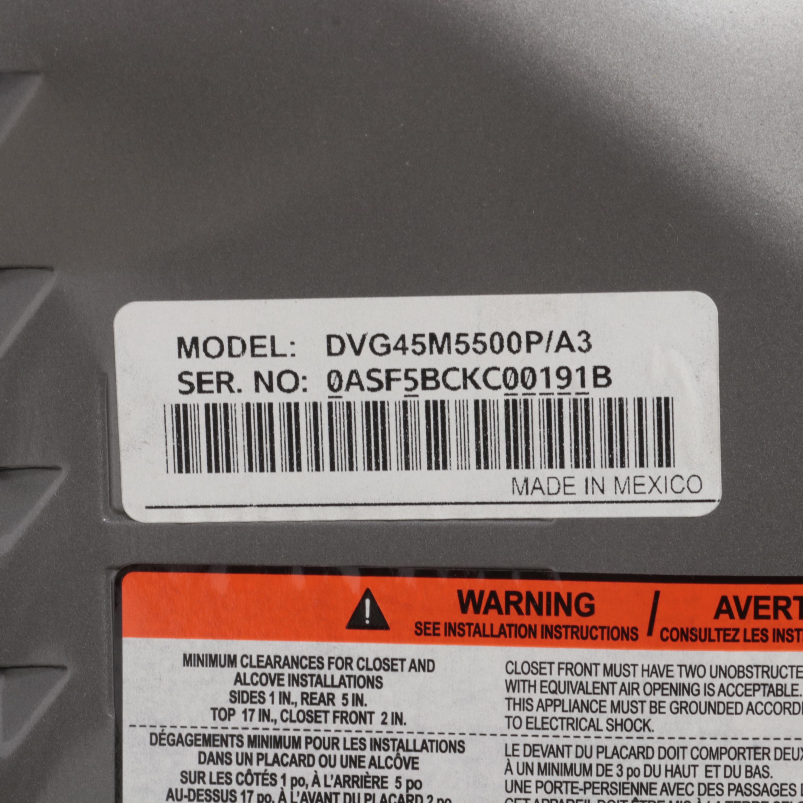 Samsung 7.5 Cu. Ft. Platinum MultiSteam Vent Sensor Gas Dryer