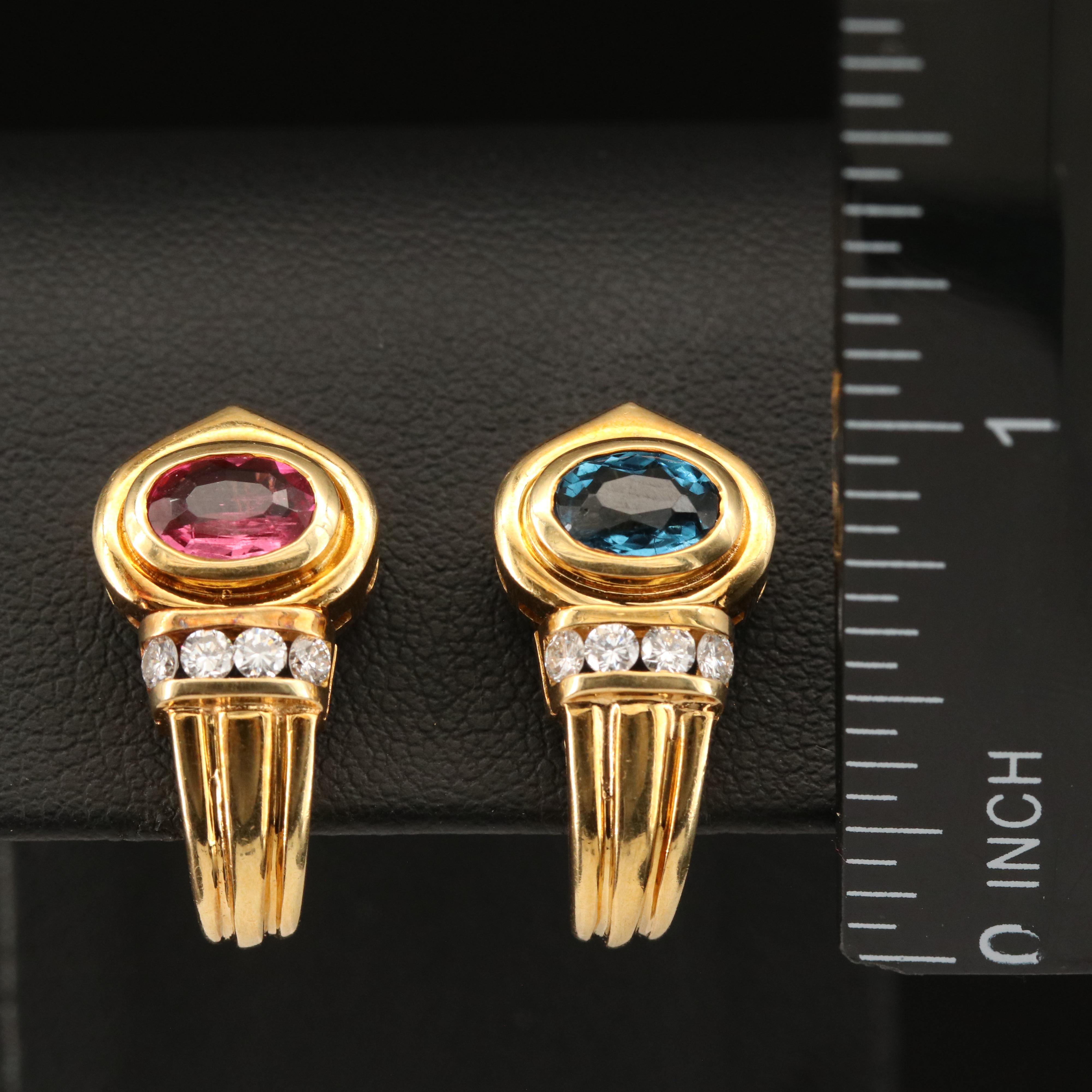 Craig Drake Tourmaline and Diamond Earrings
