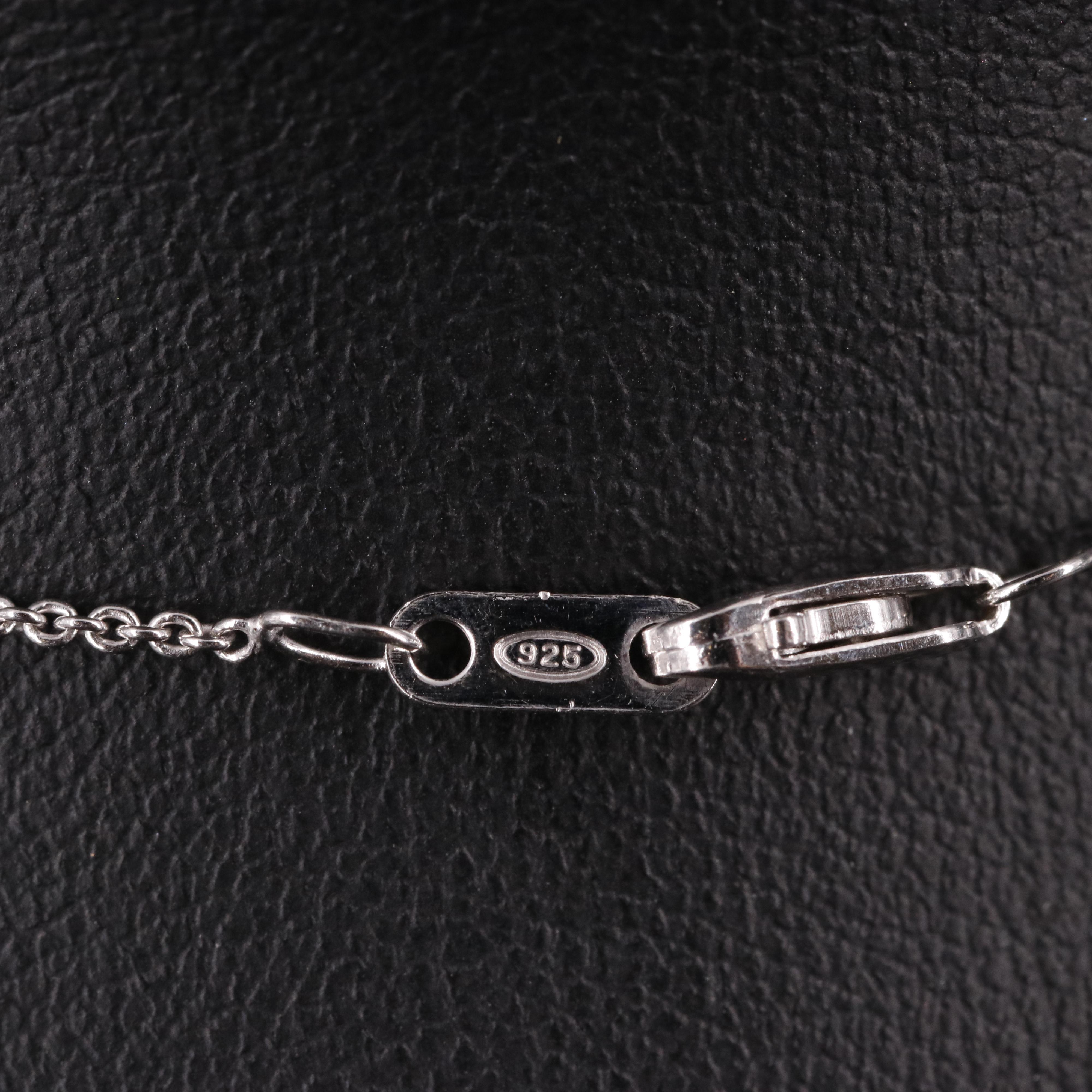 Sterling Diamond Heart Pendant Necklace