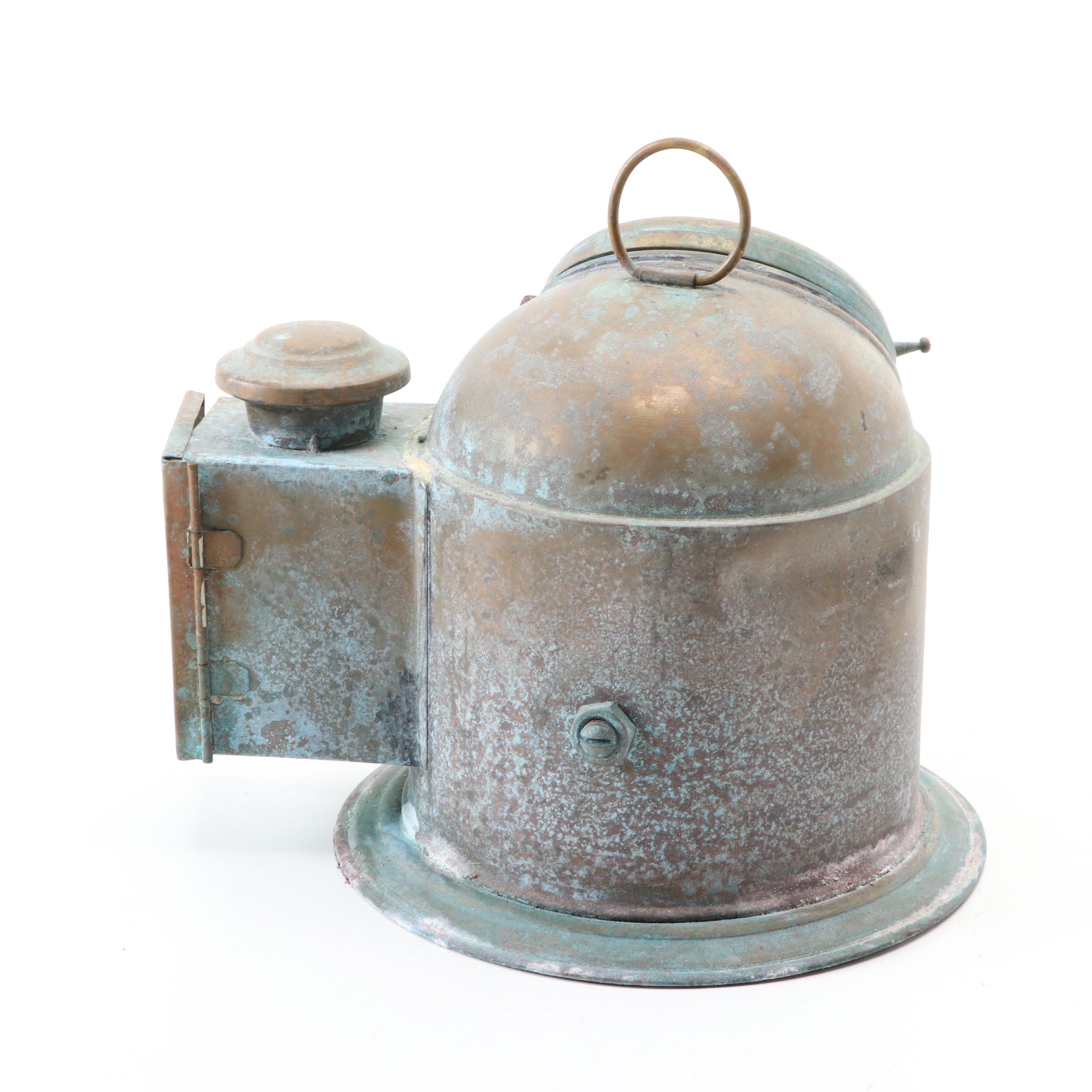 C. Plath Binnacle Compass with Lamp Mount, Early 20th Century