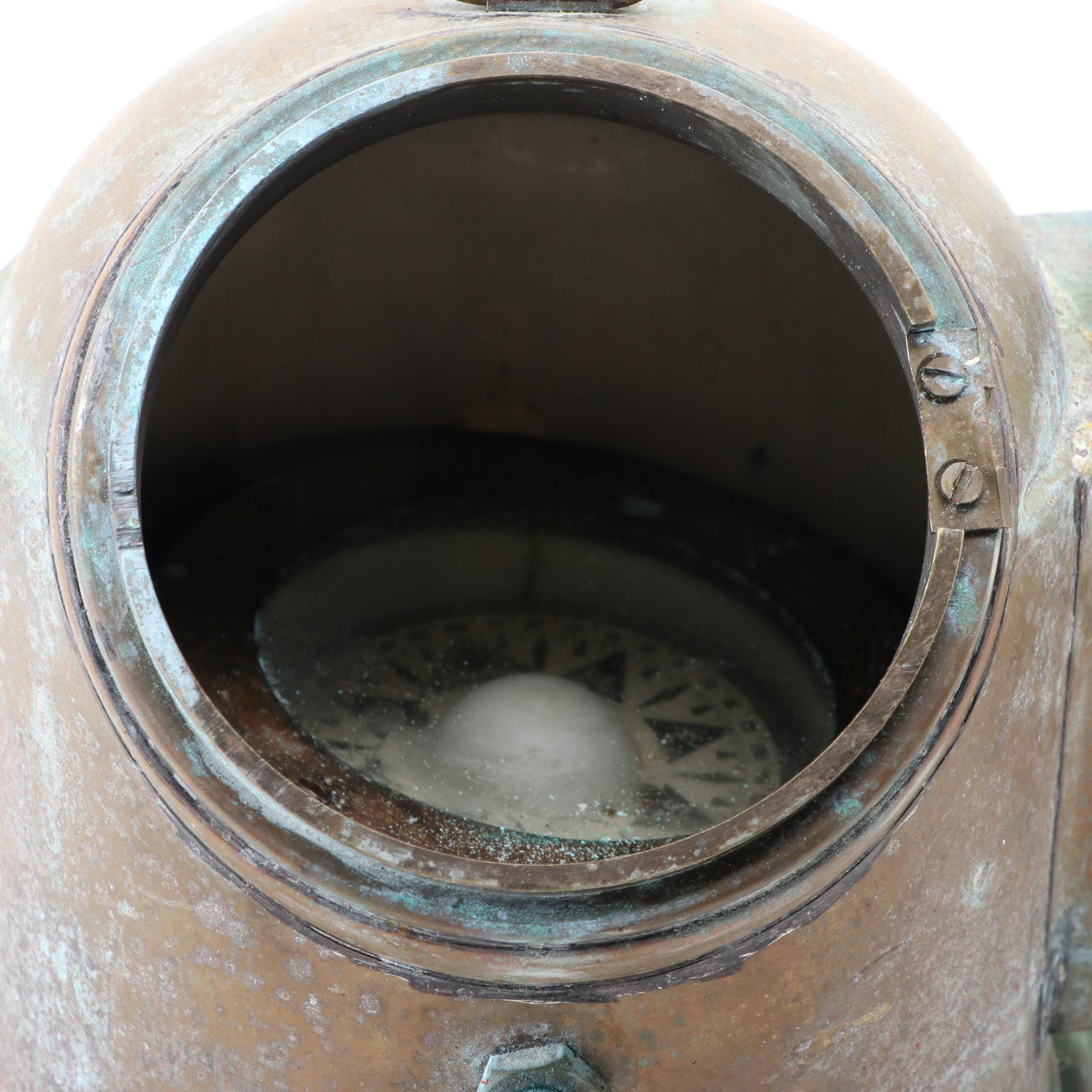 C. Plath Binnacle Compass with Lamp Mount, Early 20th Century