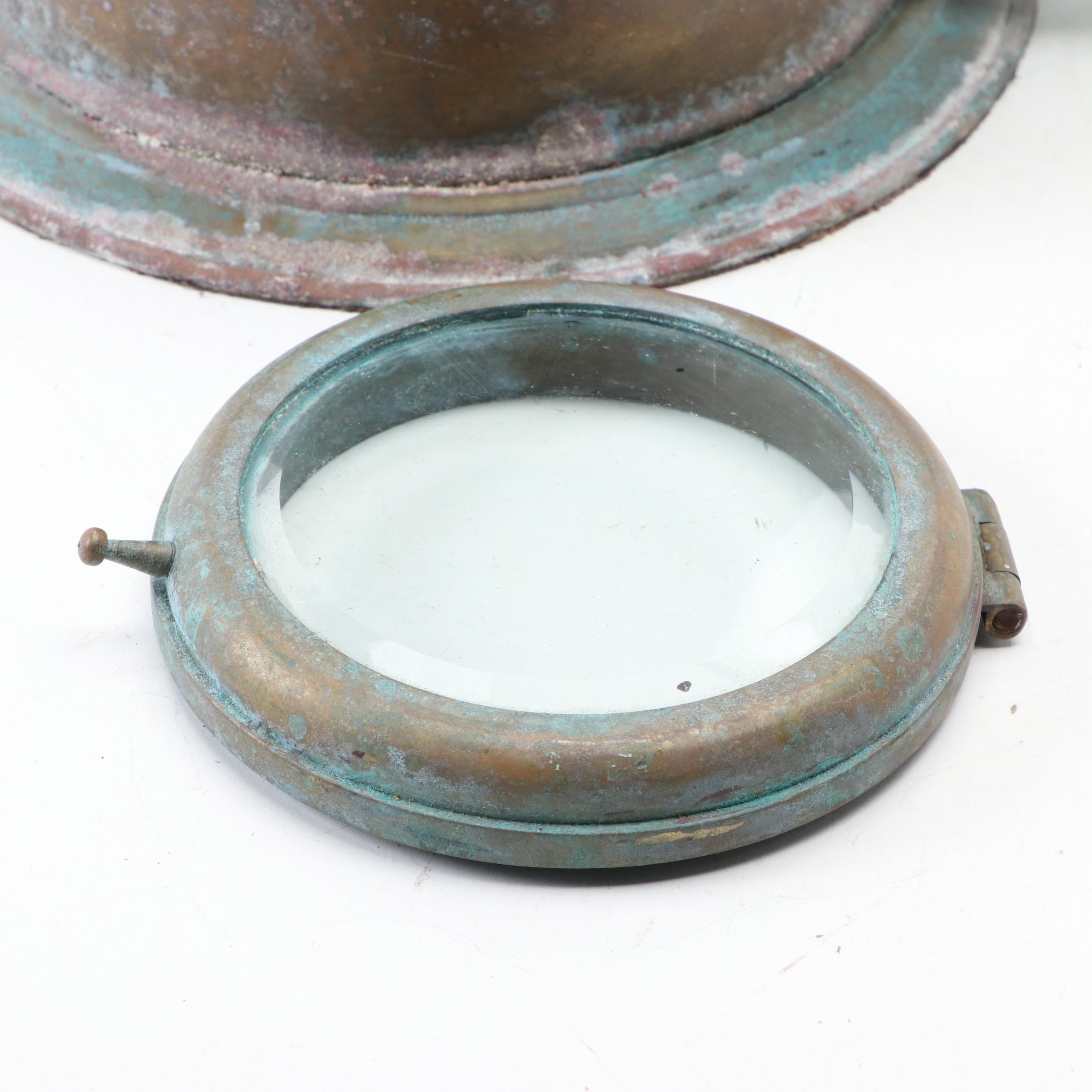 C. Plath Binnacle Compass with Lamp Mount, Early 20th Century