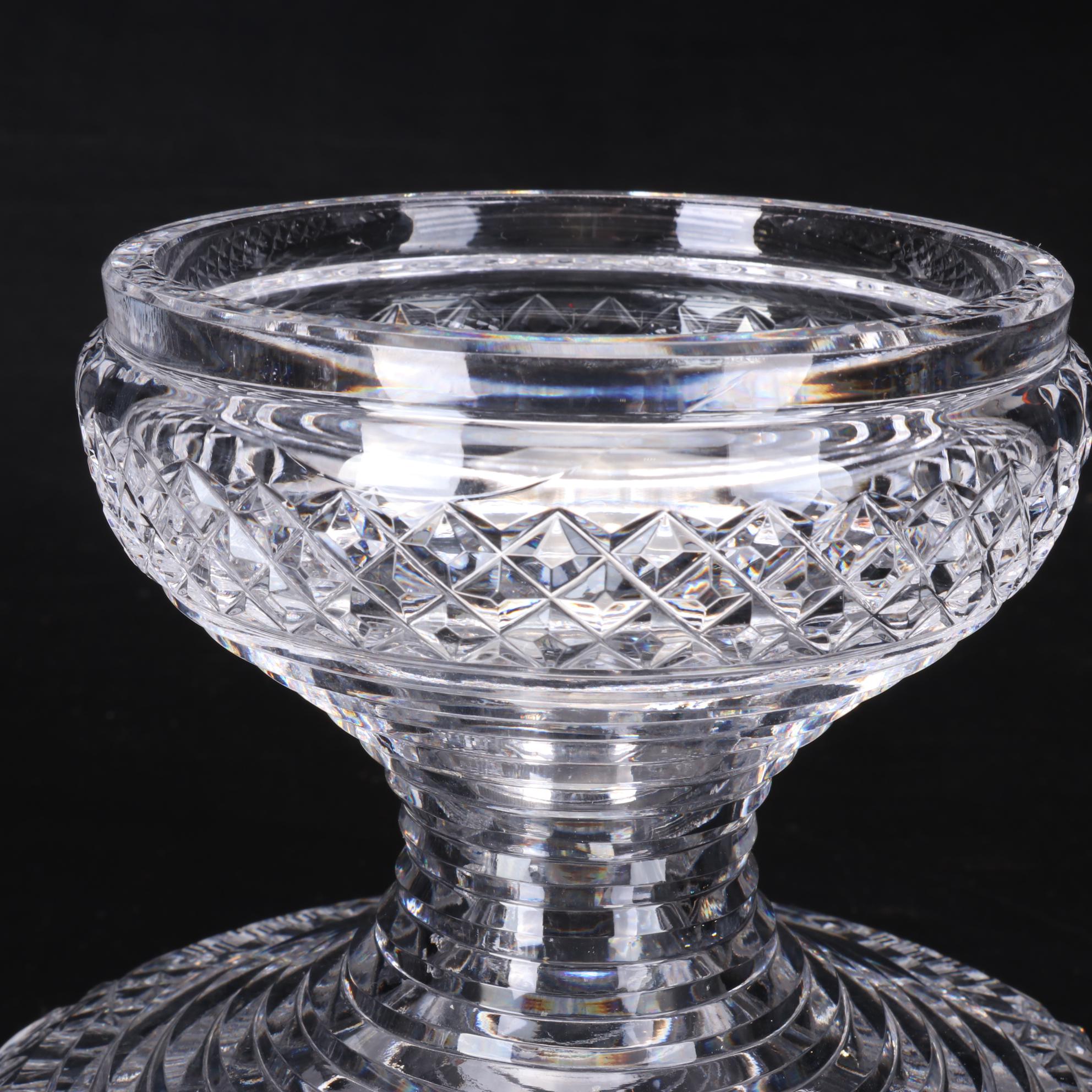 Waterford Crystal "Master Cutter Collection" Two-Piece Pedestal Punch Bowl