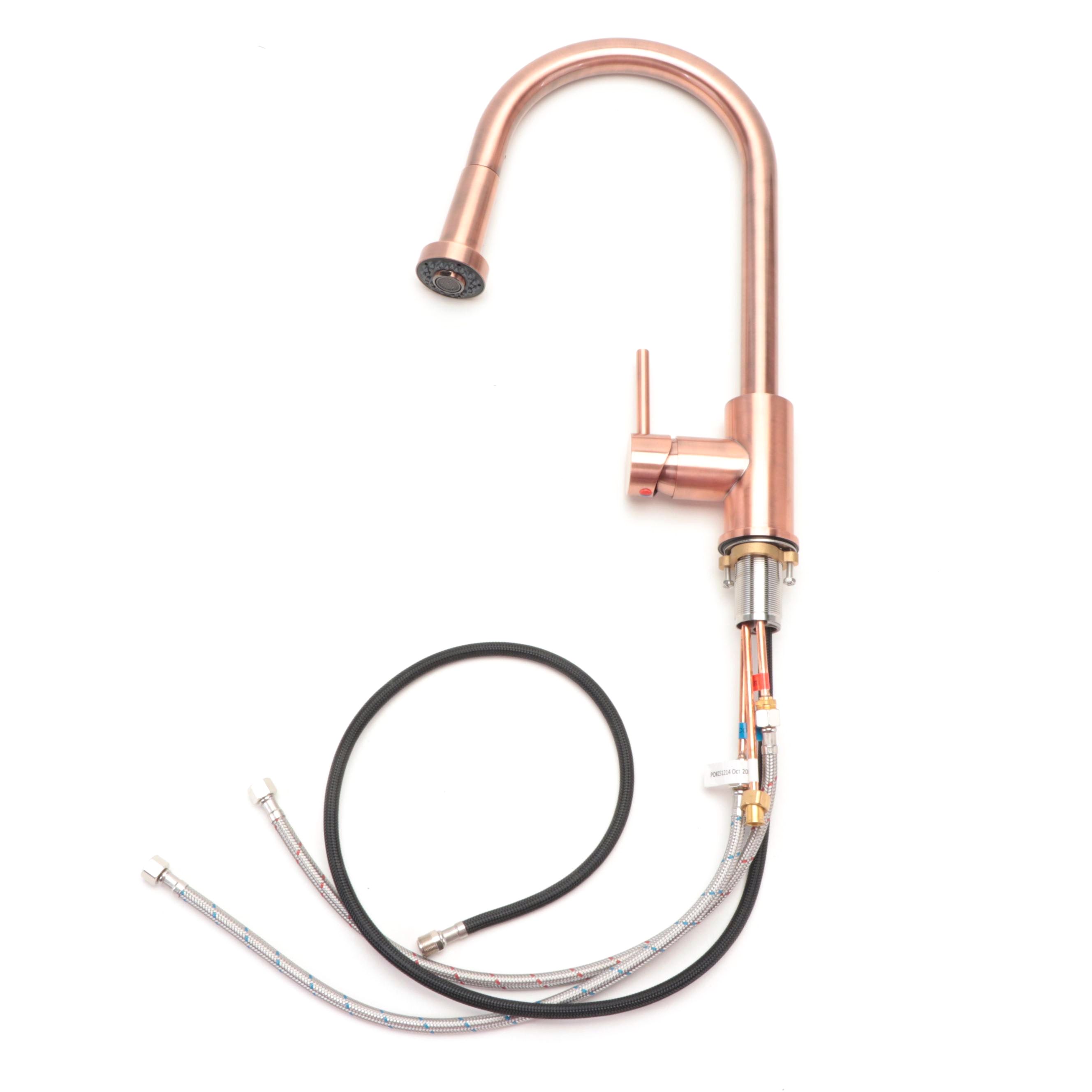 Antique Copper Pull Down Kitchen Faucet