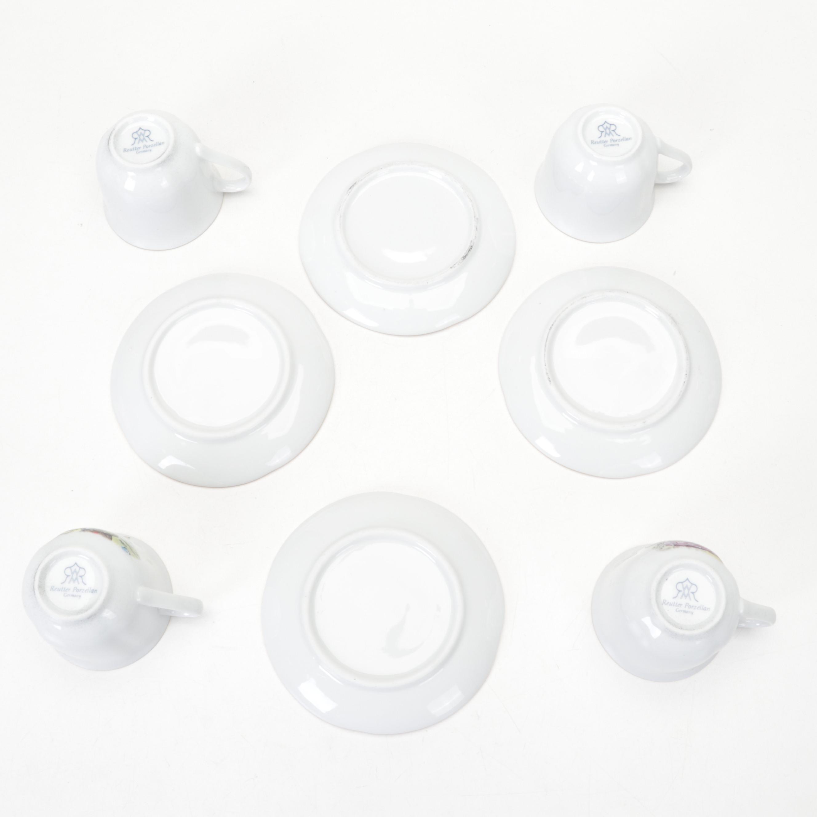 Reutter Porzellan "Alice In Wonderland" Child's Tea Set with Case, 2010