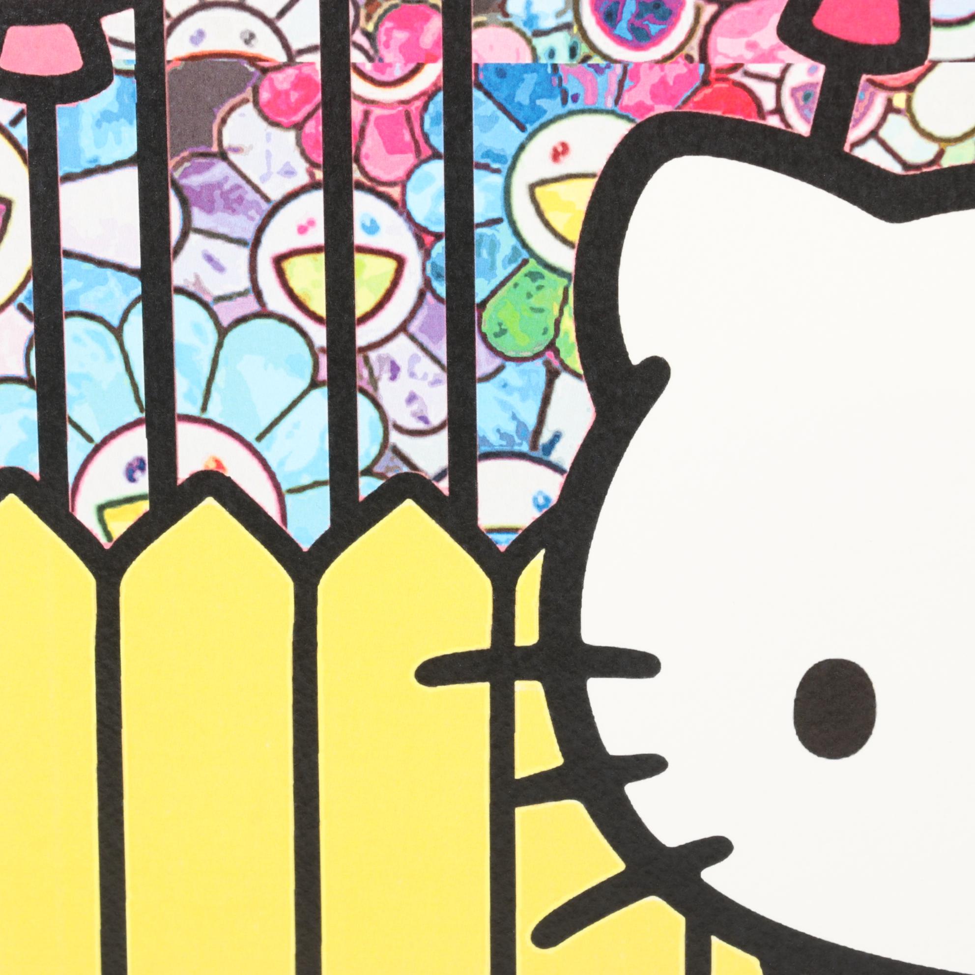 Death NYC Pop Art Graphic Print Featuring Hello Kitty, 2022