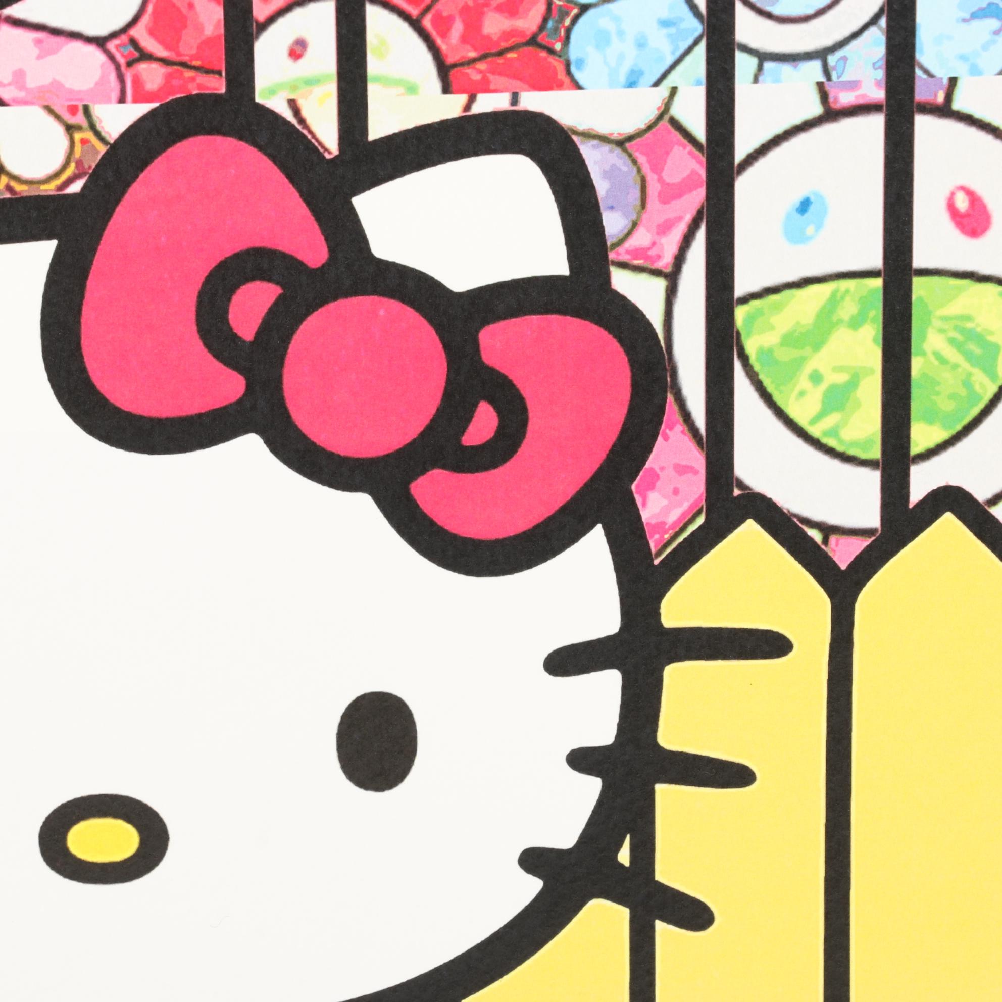 Death NYC Pop Art Graphic Print Featuring Hello Kitty, 2022
