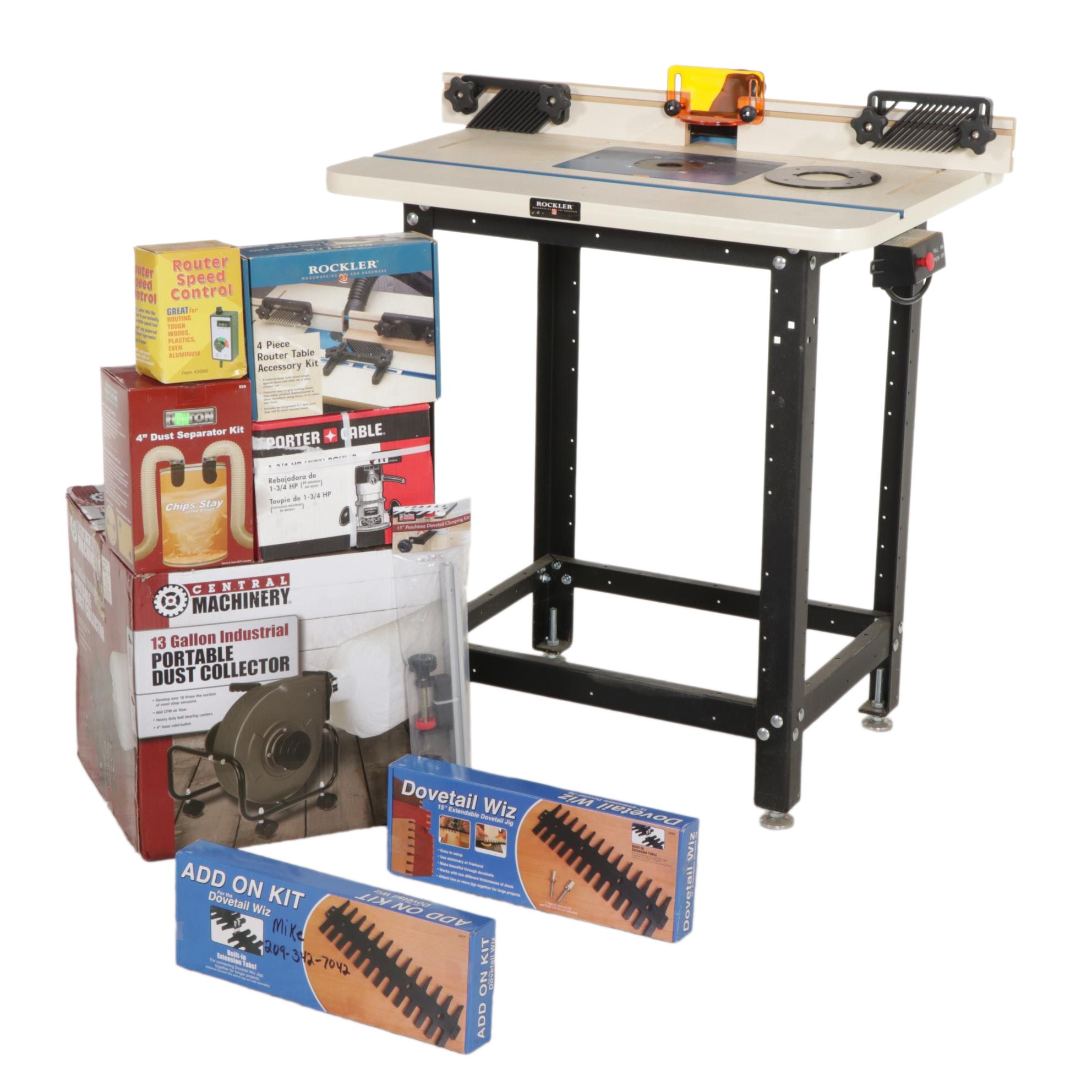 Porter-Cable 690LR Router and Rockler Metal Framed Router Table