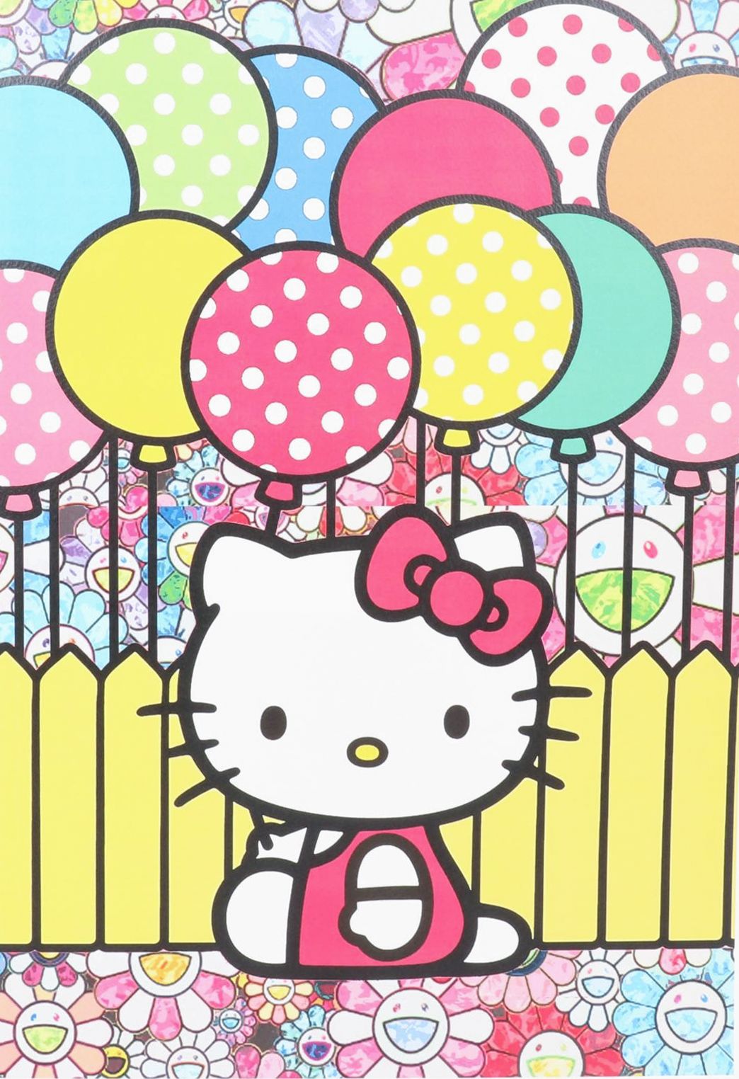 Death NYC Pop Art Graphic Print Featuring Hello Kitty, 2022