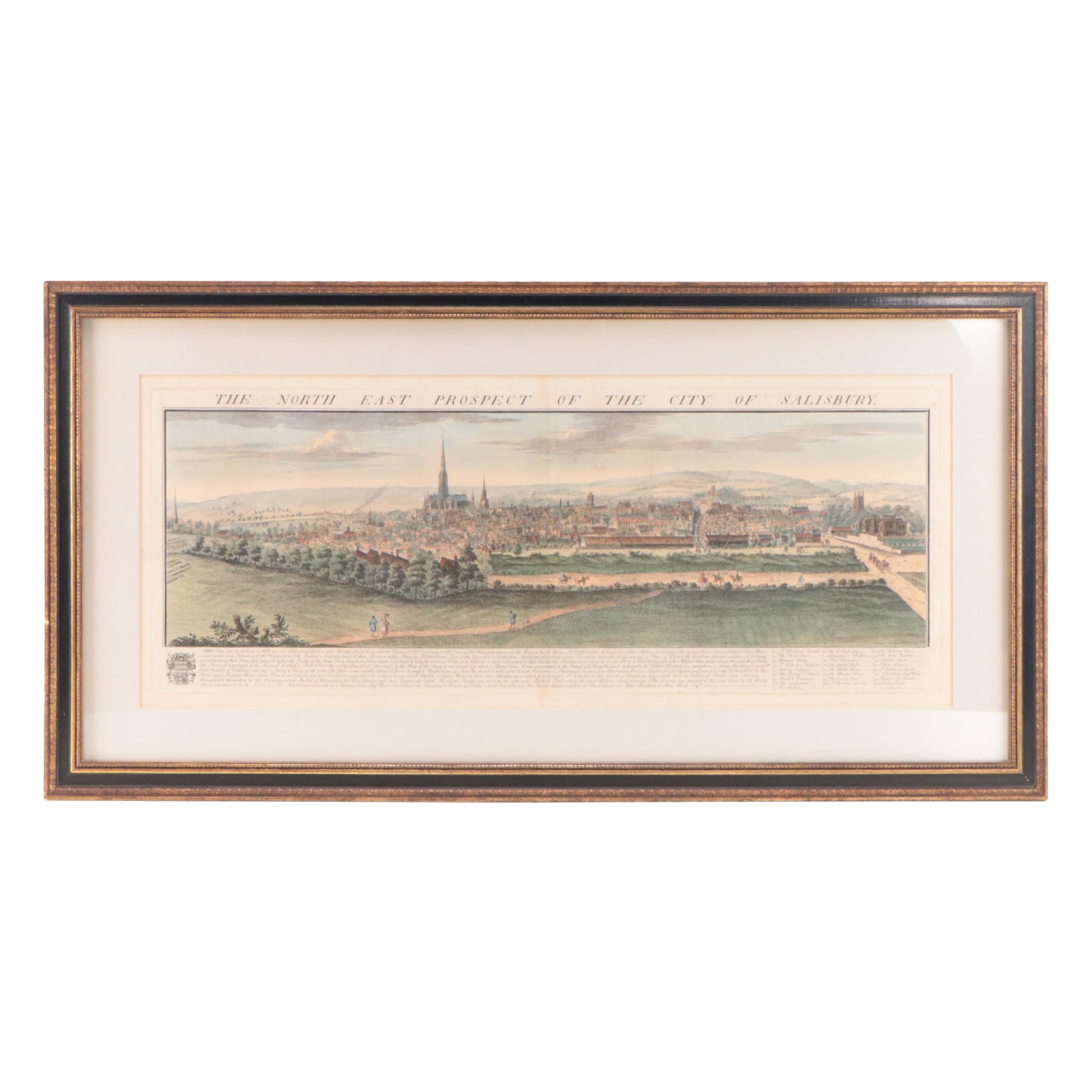 Samuel and Nathaniel Buck Hand-Colored Engravings of English Town Views