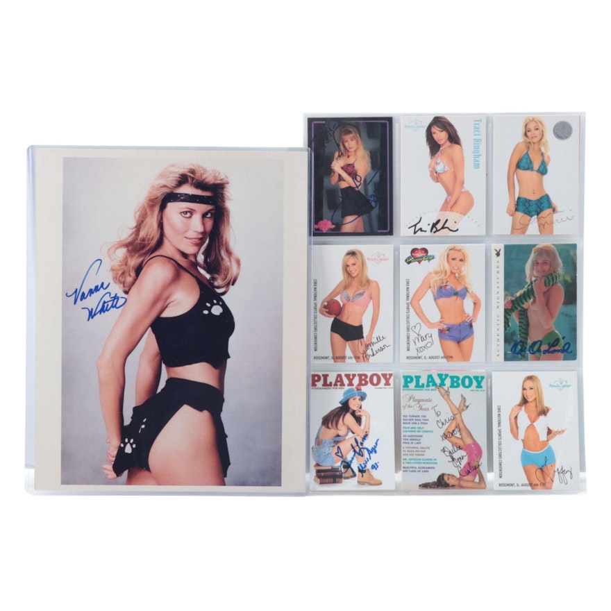 Playboy, Bench Warmer Signed Trading Cards, Giclée Print, 1990s–2000s