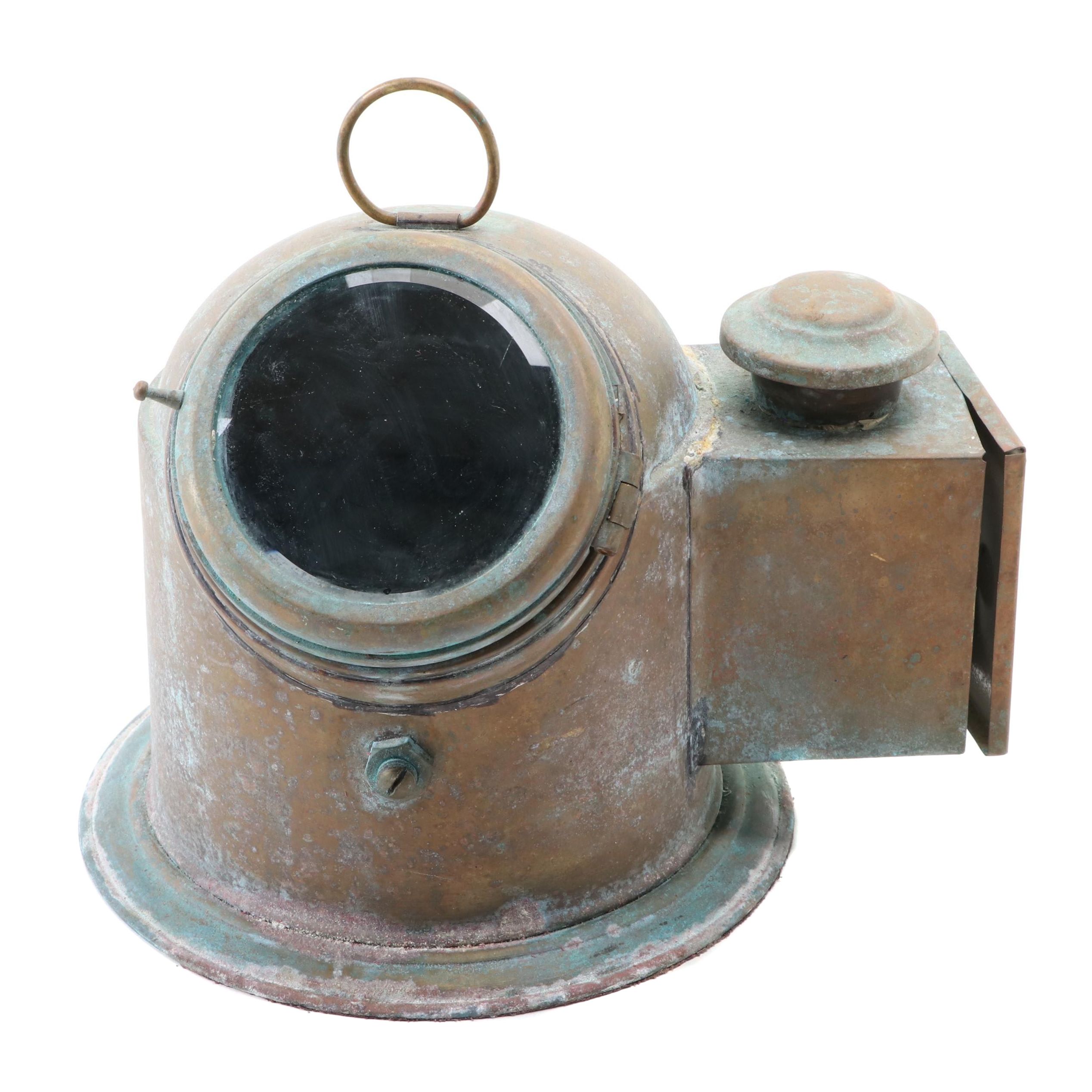 C. Plath Binnacle Compass with Lamp Mount, Early 20th Century