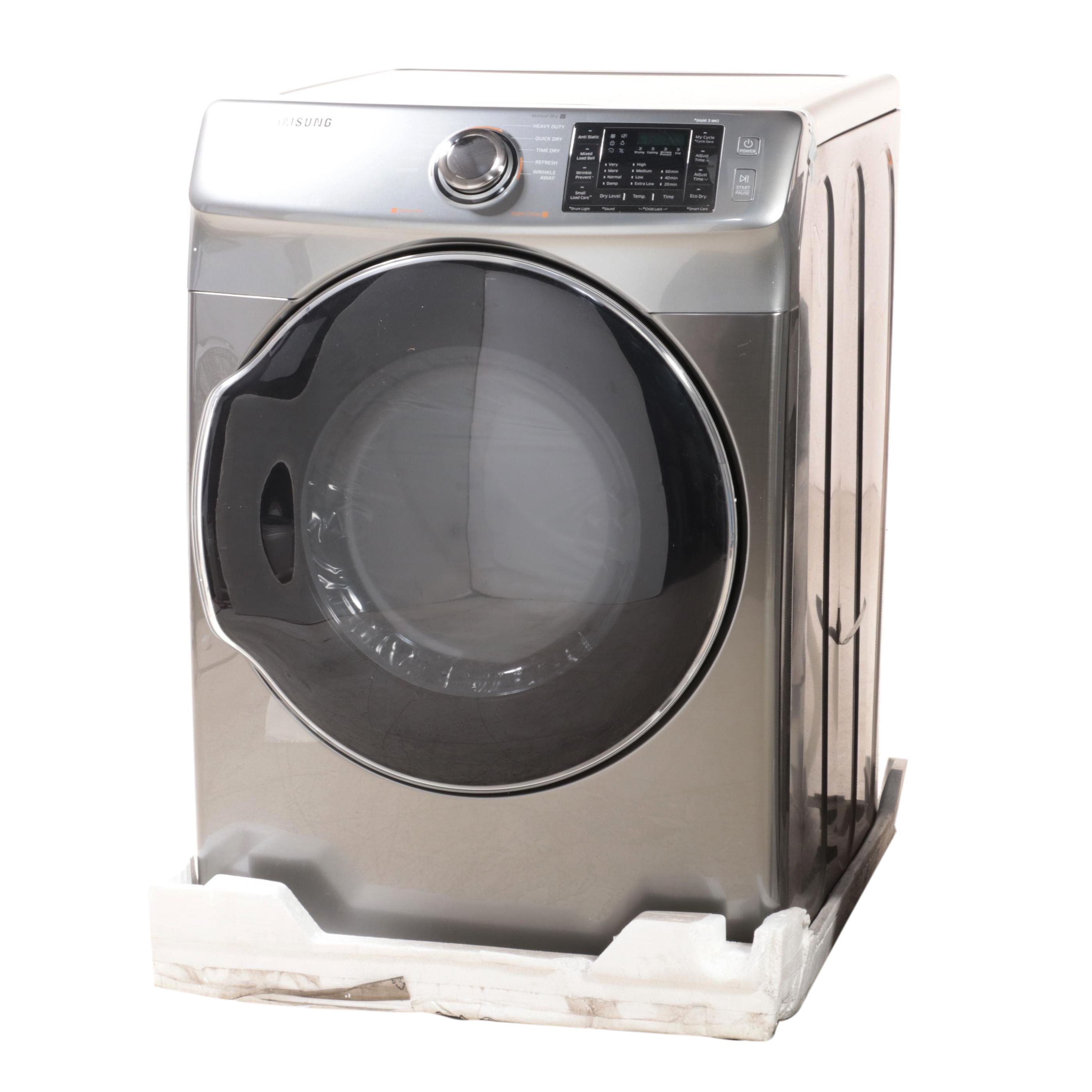 Samsung 7.5 Cu. Ft. Platinum MultiSteam Vent Sensor Gas Dryer