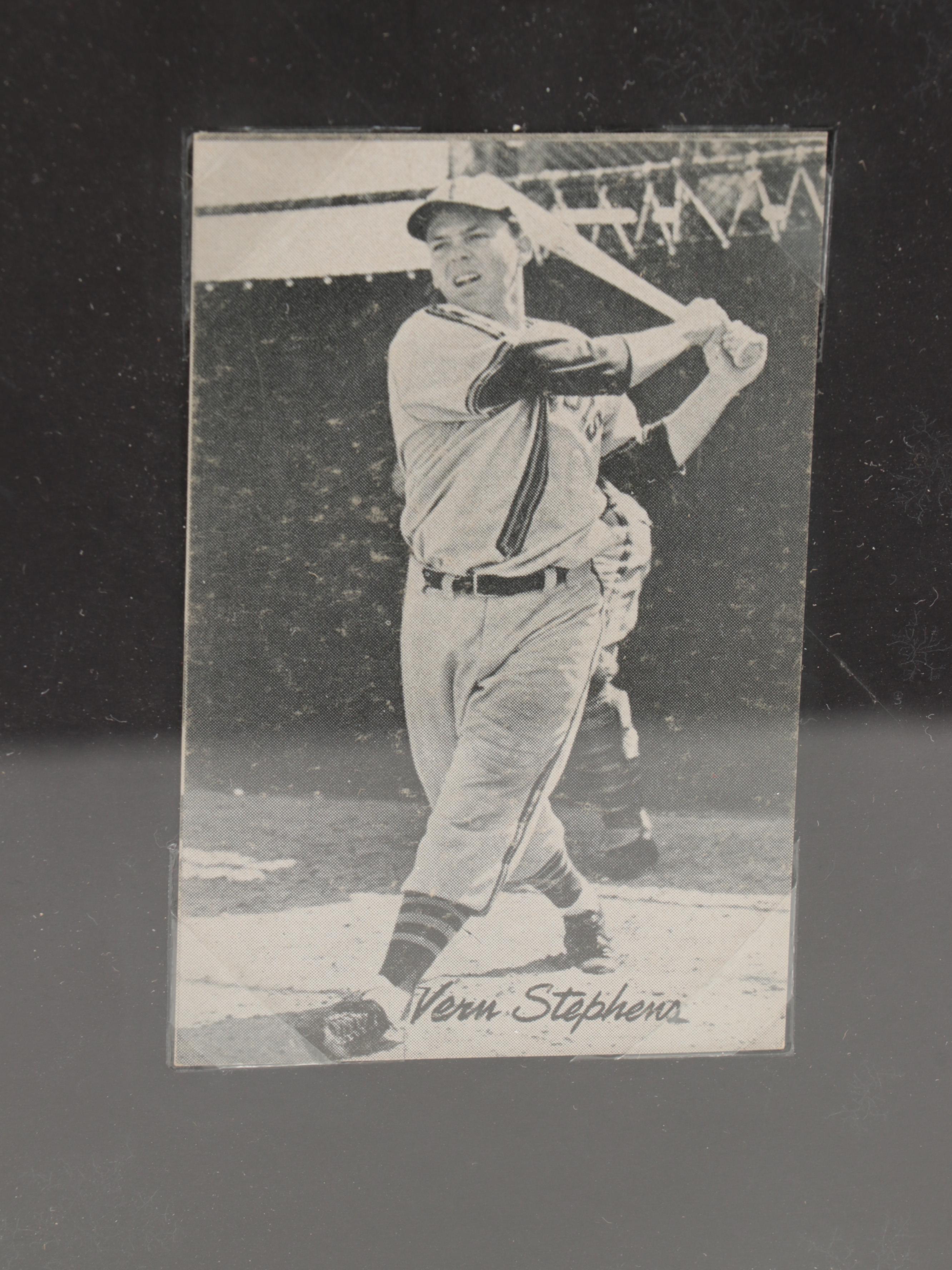 1947 Bond Bread Baseball Cards With Pafko, Ennis, Elliott, More in Display Case