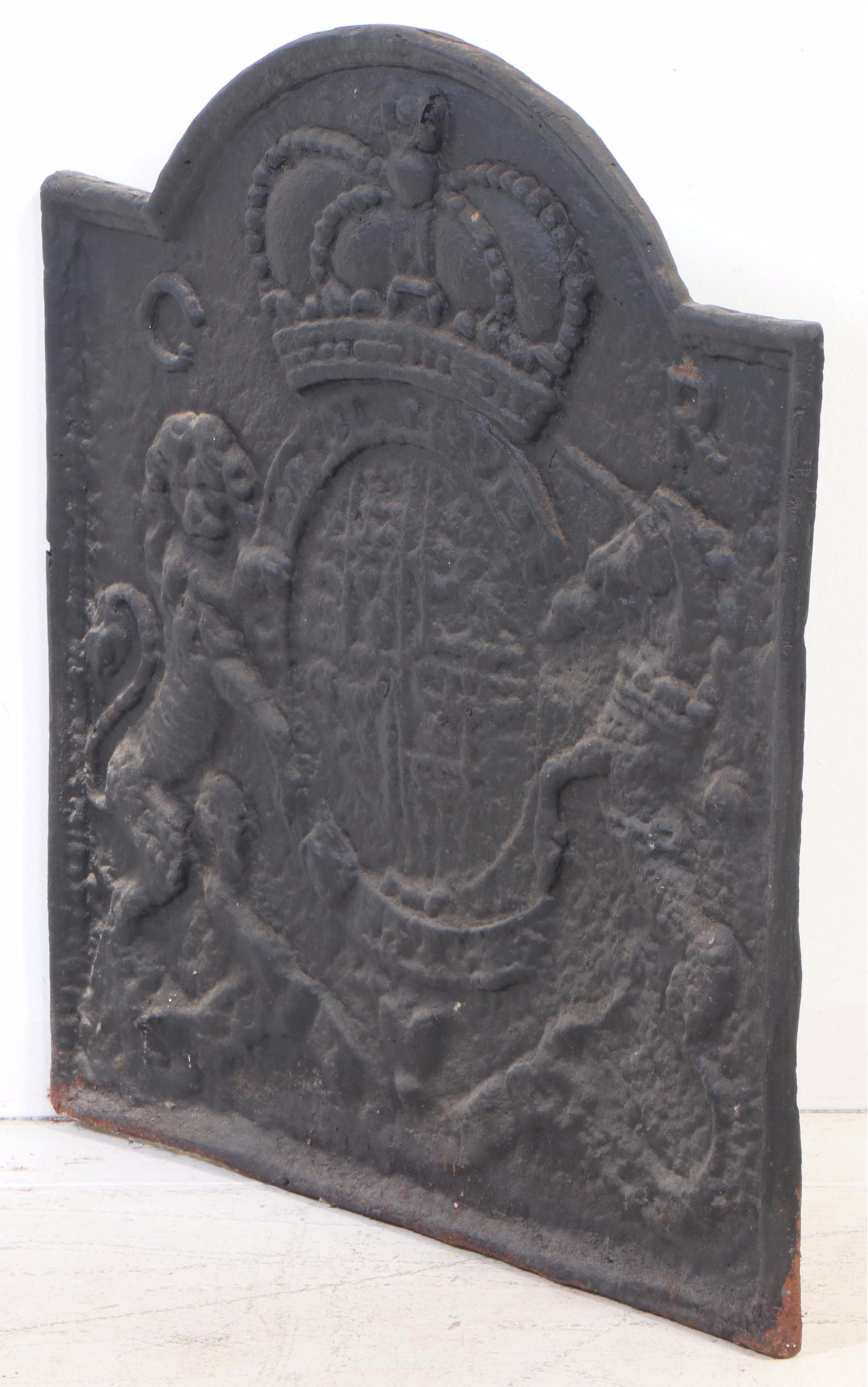 Virginia Metal Metalcrafters for Williamsburg Restoration Cast Iron Fireback