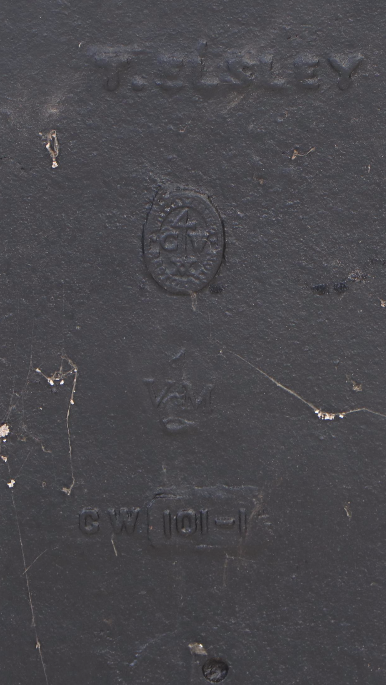 Virginia Metal Metalcrafters for Williamsburg Restoration Cast Iron Fireback