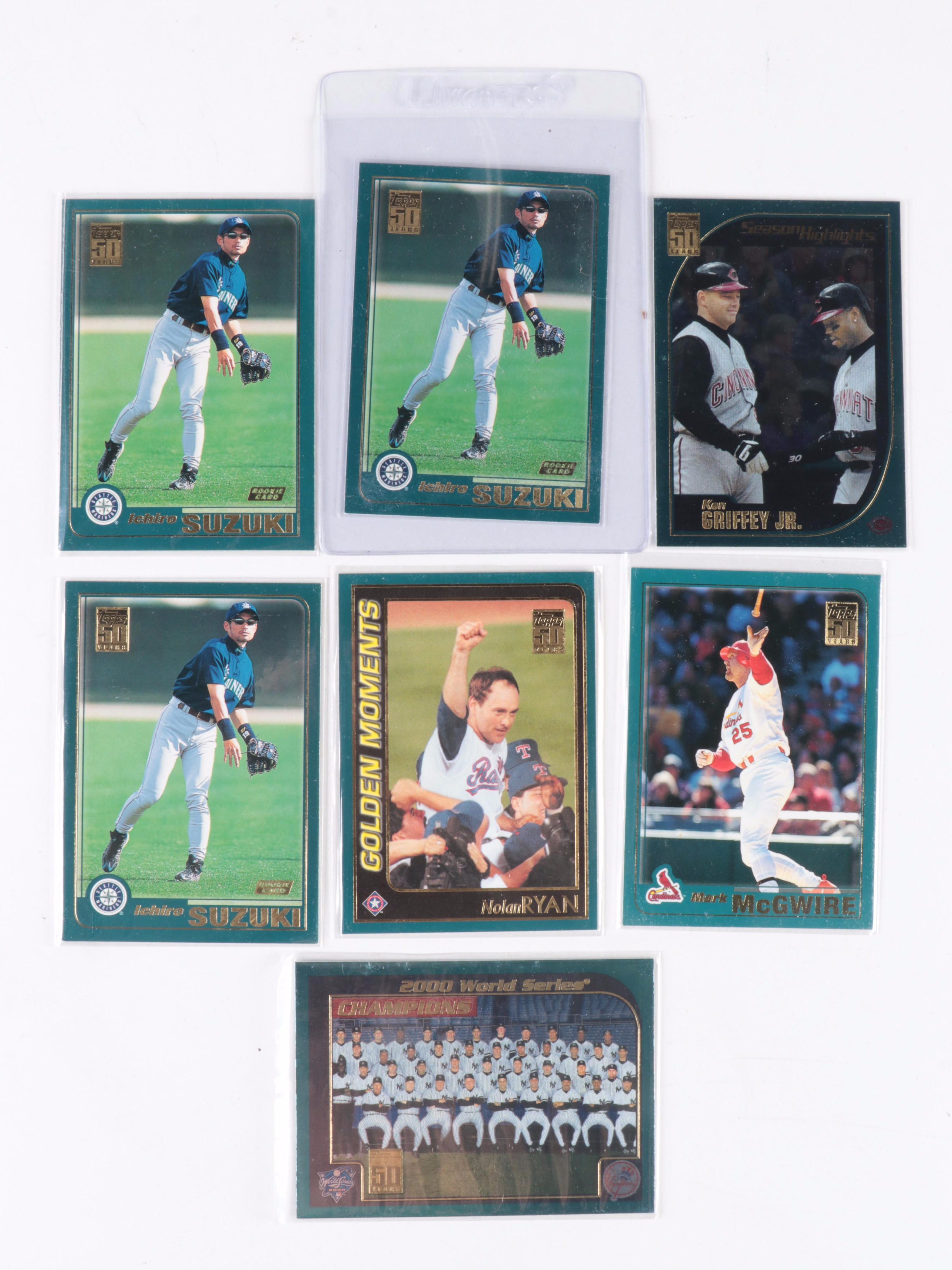Topps Baseball Cards With Rookies, HOFers, More, 2000–2001