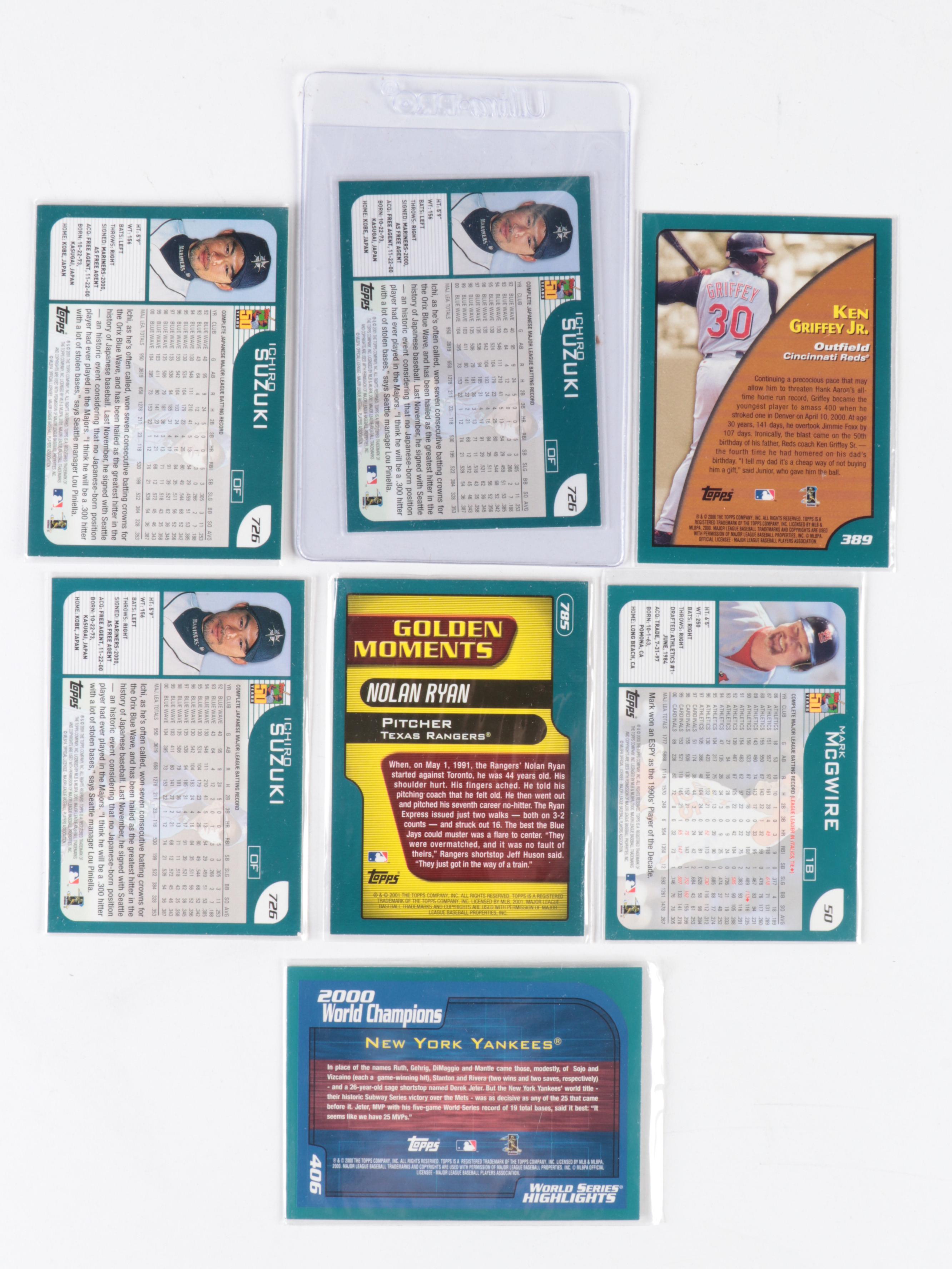 Topps Baseball Cards With Rookies, HOFers, More, 2000–2001