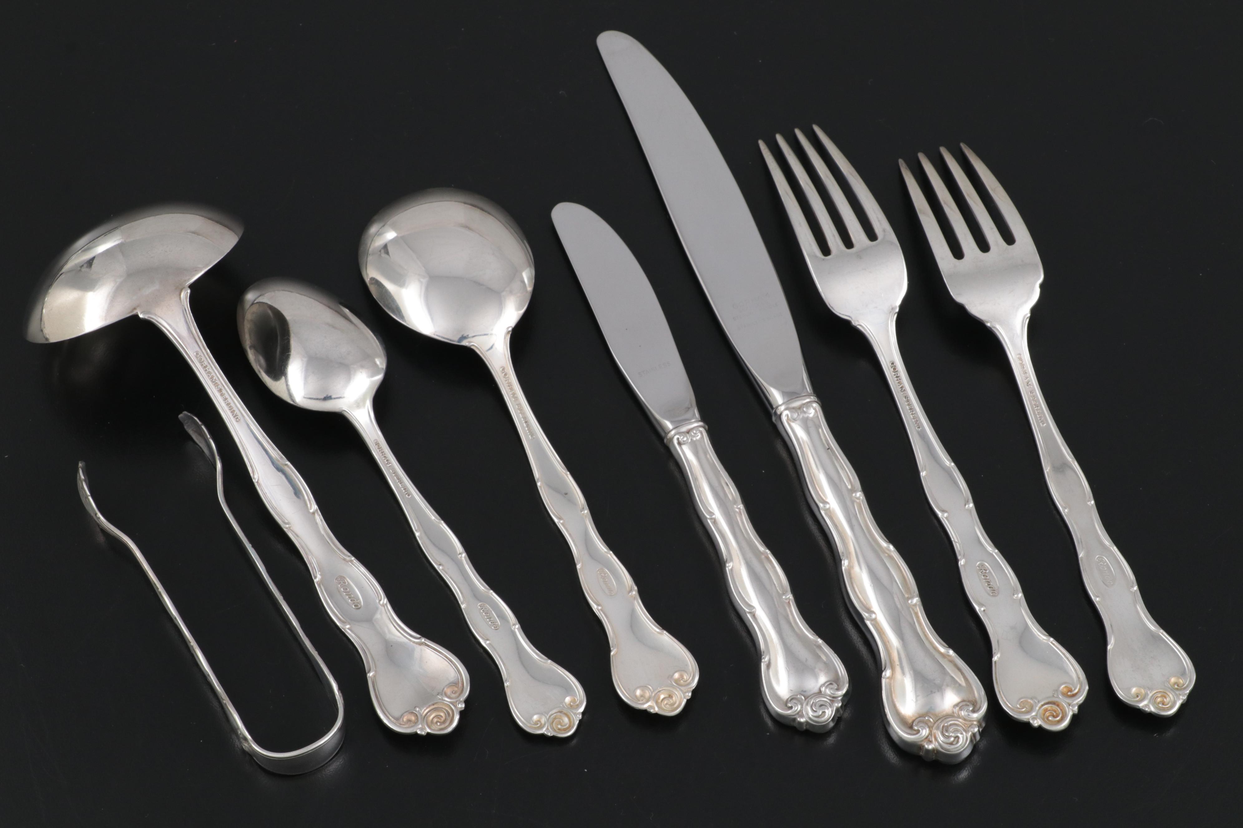 Gorham "Rondo" Sterling Silver Flatware and Serving Utensils