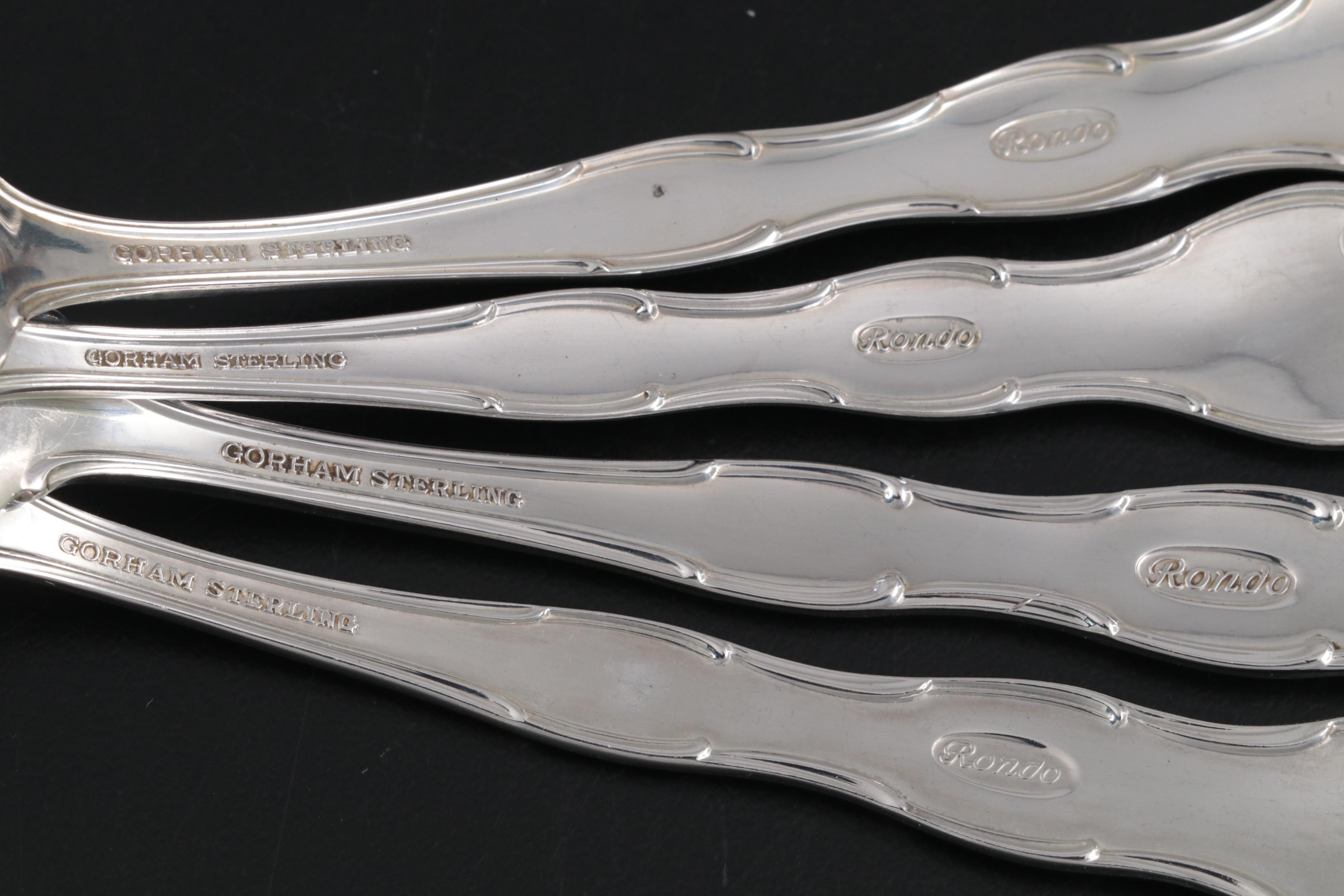Gorham "Rondo" Sterling Silver Flatware and Serving Utensils