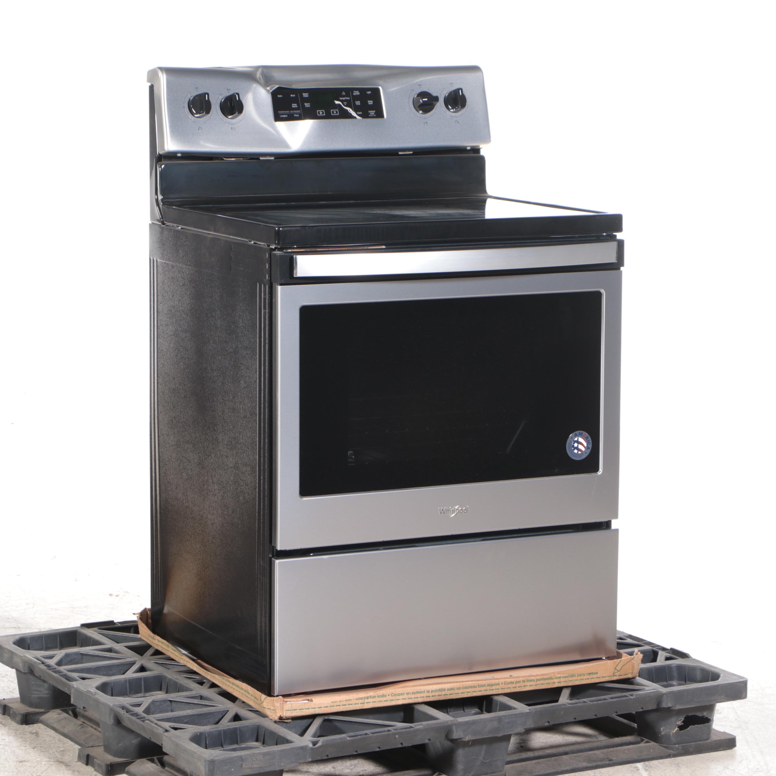 Whirlpool 30" Stainless Electric Smoothtop Range with 5.3 Cu. Ft. Oven