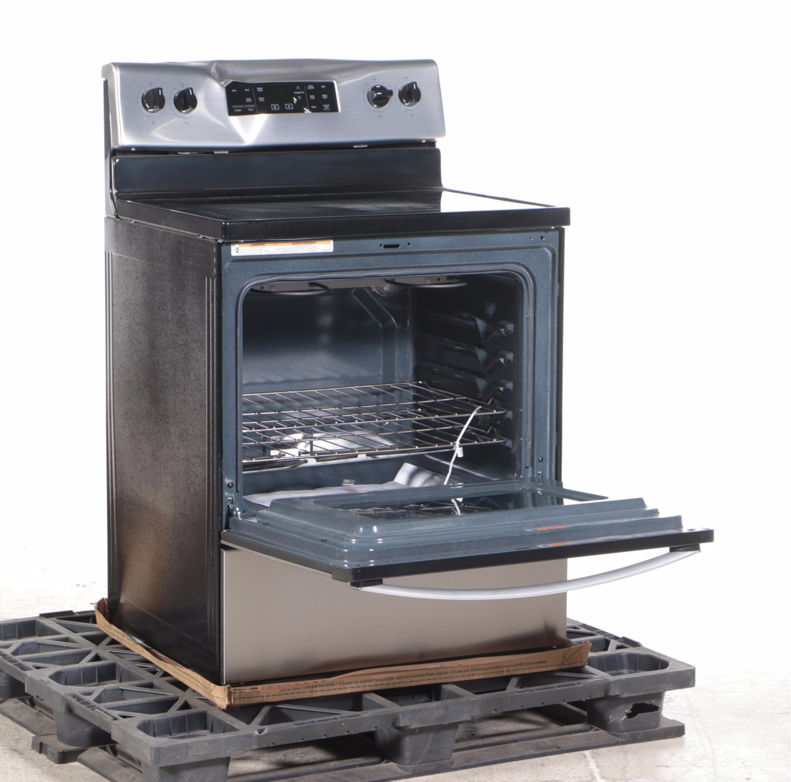 Whirlpool 30" Stainless Electric Smoothtop Range with 5.3 Cu. Ft. Oven