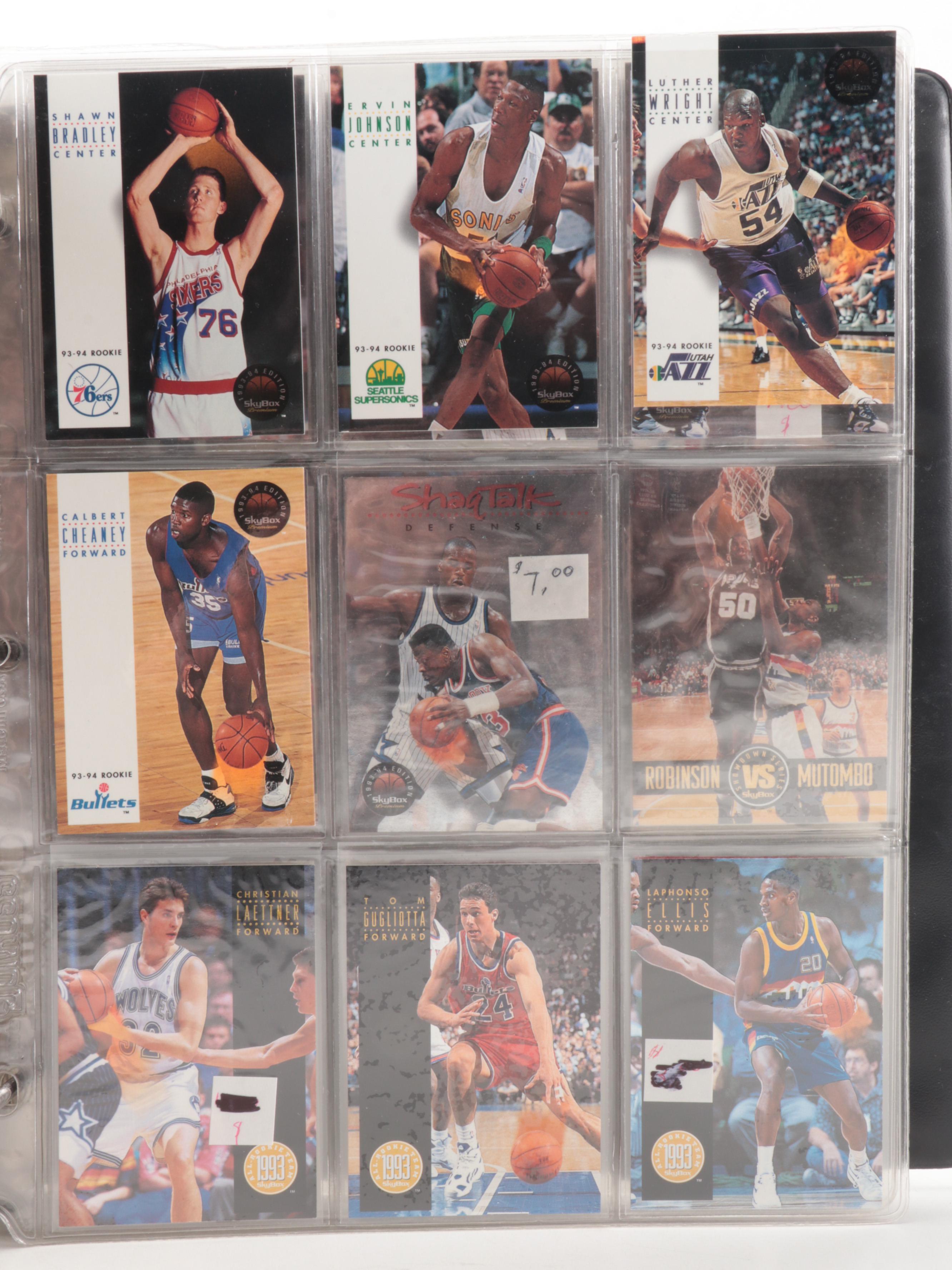 Skybox Basketball Cards Including Jordan, Mourning Rookie, More Stars, 1990s