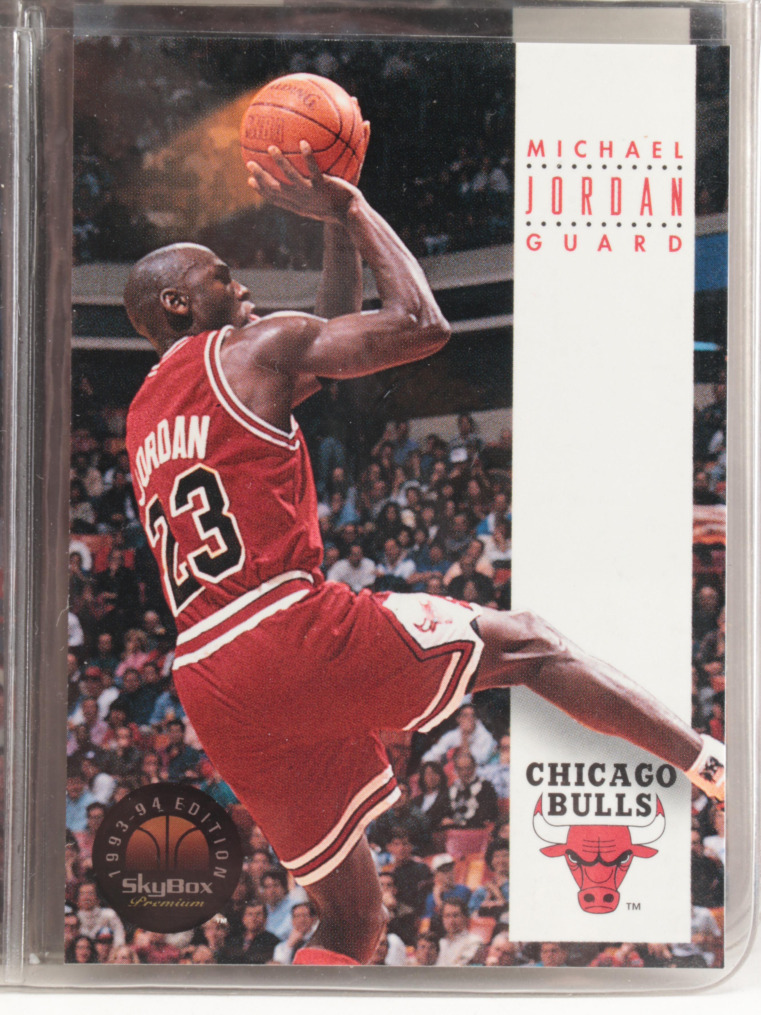 Skybox Basketball Cards Including Jordan, Mourning Rookie, More Stars, 1990s