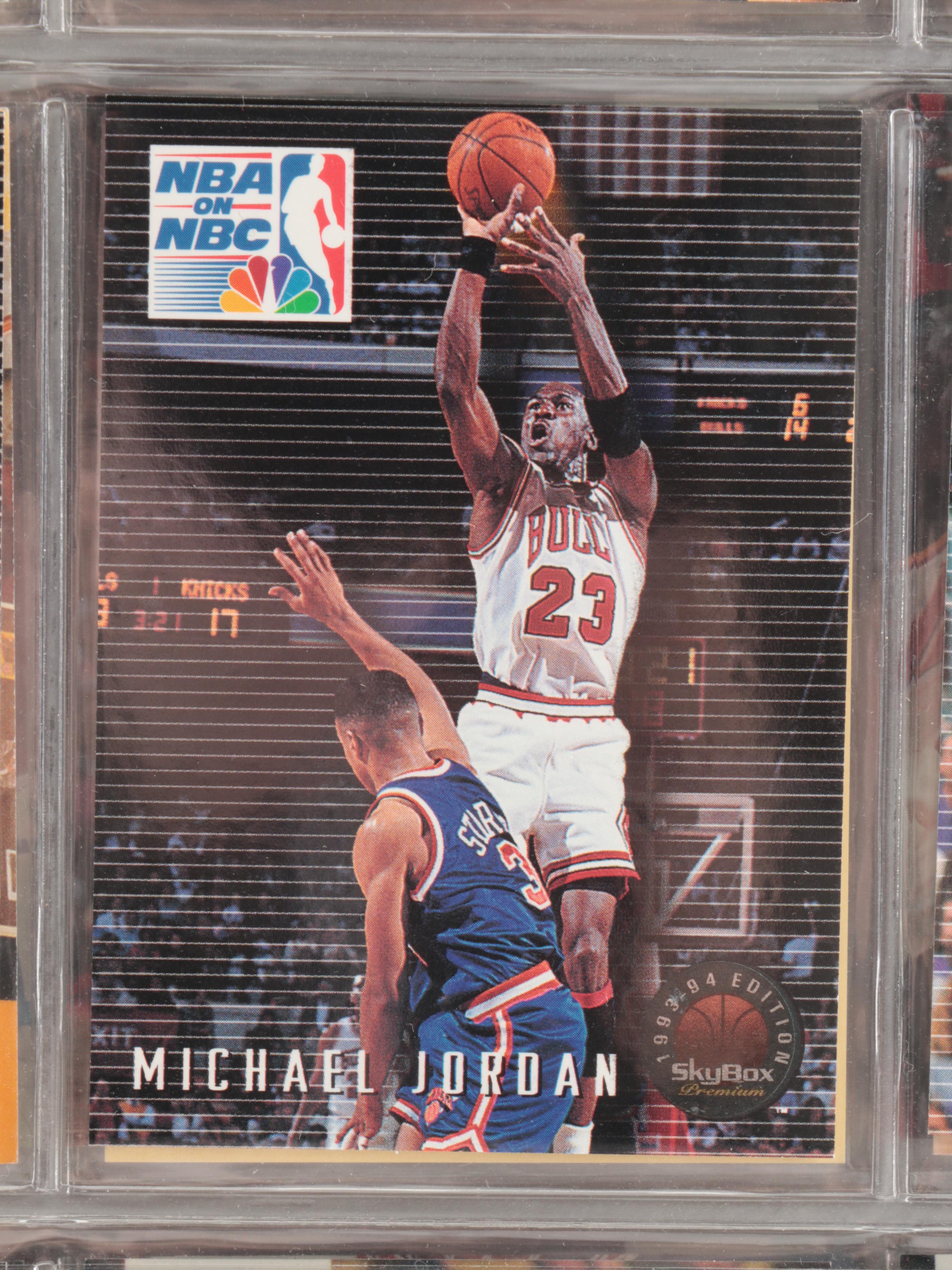 Skybox Basketball Cards Including Jordan, Mourning Rookie, More Stars, 1990s