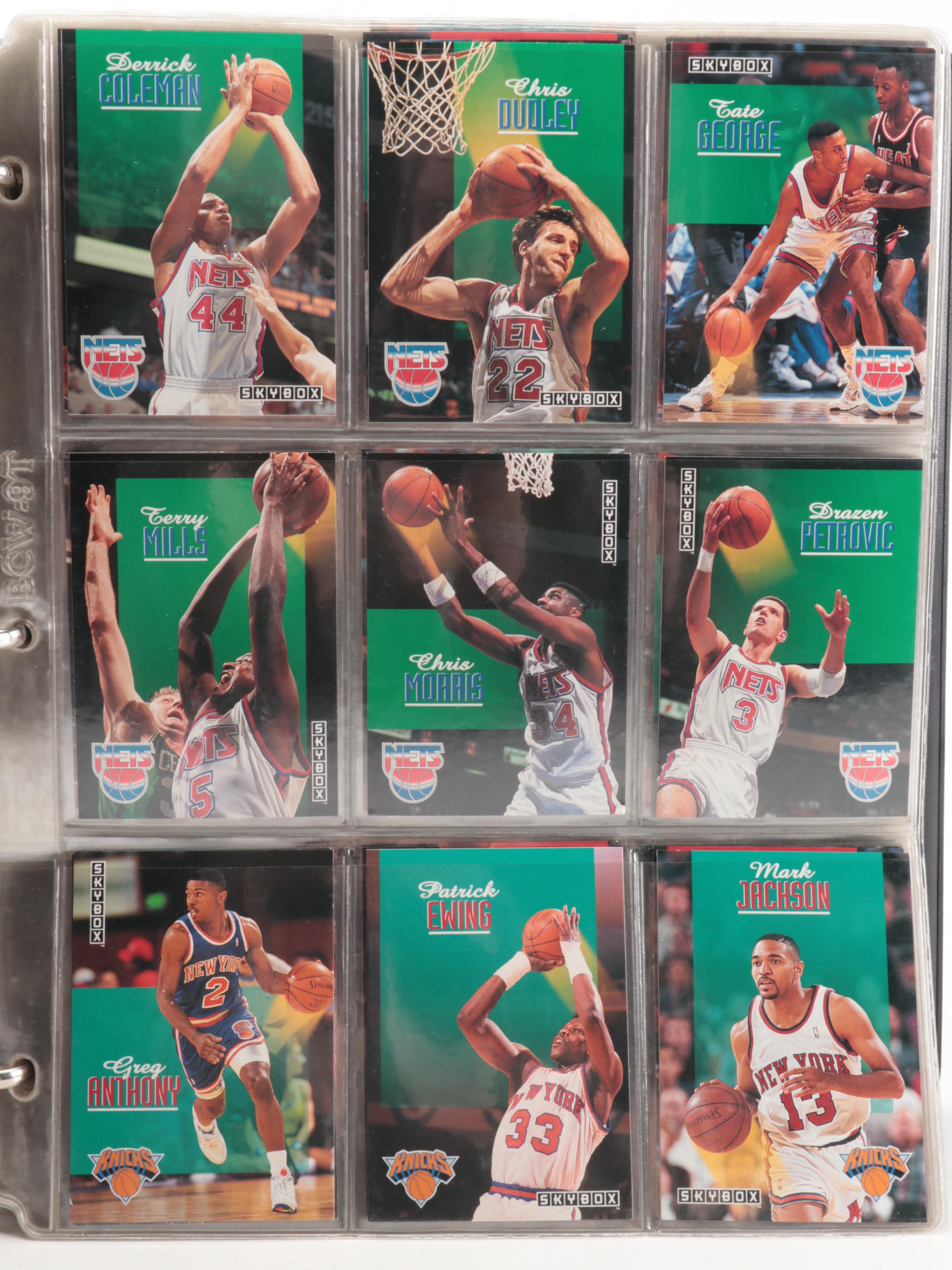 Skybox Basketball Cards Including Jordan, Mourning Rookie, More Stars, 1990s