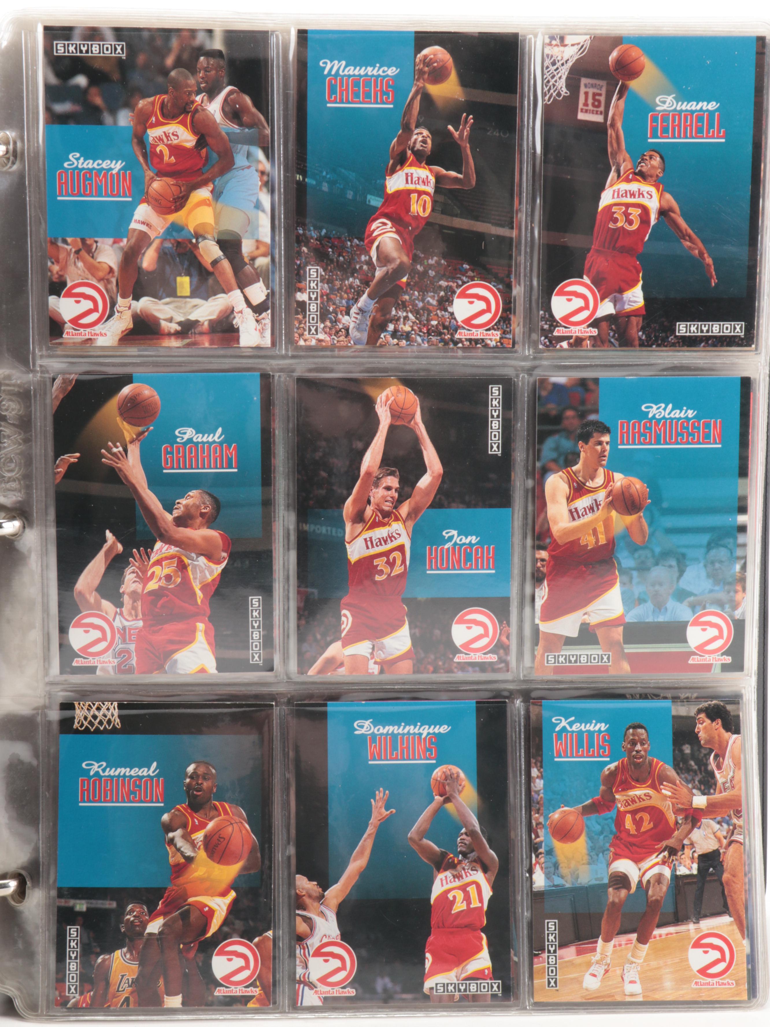 Skybox Basketball Cards Including Jordan, Mourning Rookie, More Stars, 1990s