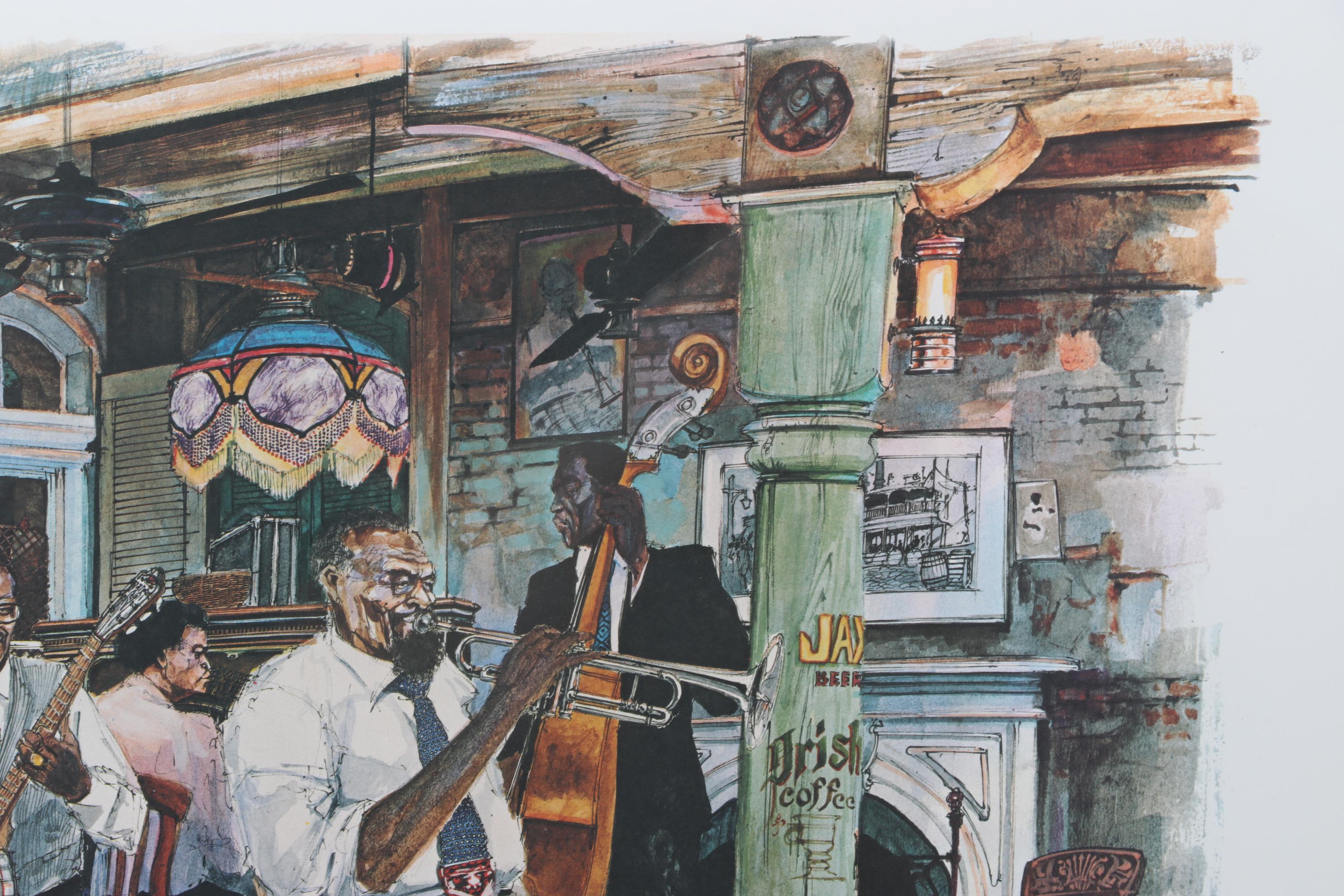 Tommy G. Thompson Offset Lithograph "Dixie Land Jam," Circa 1979