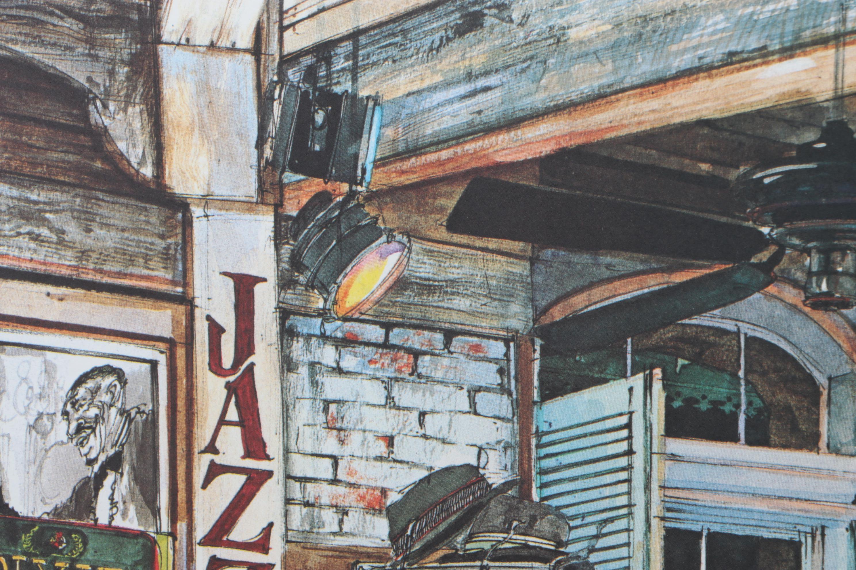 Tommy G. Thompson Offset Lithograph "Dixie Land Jam," Circa 1979