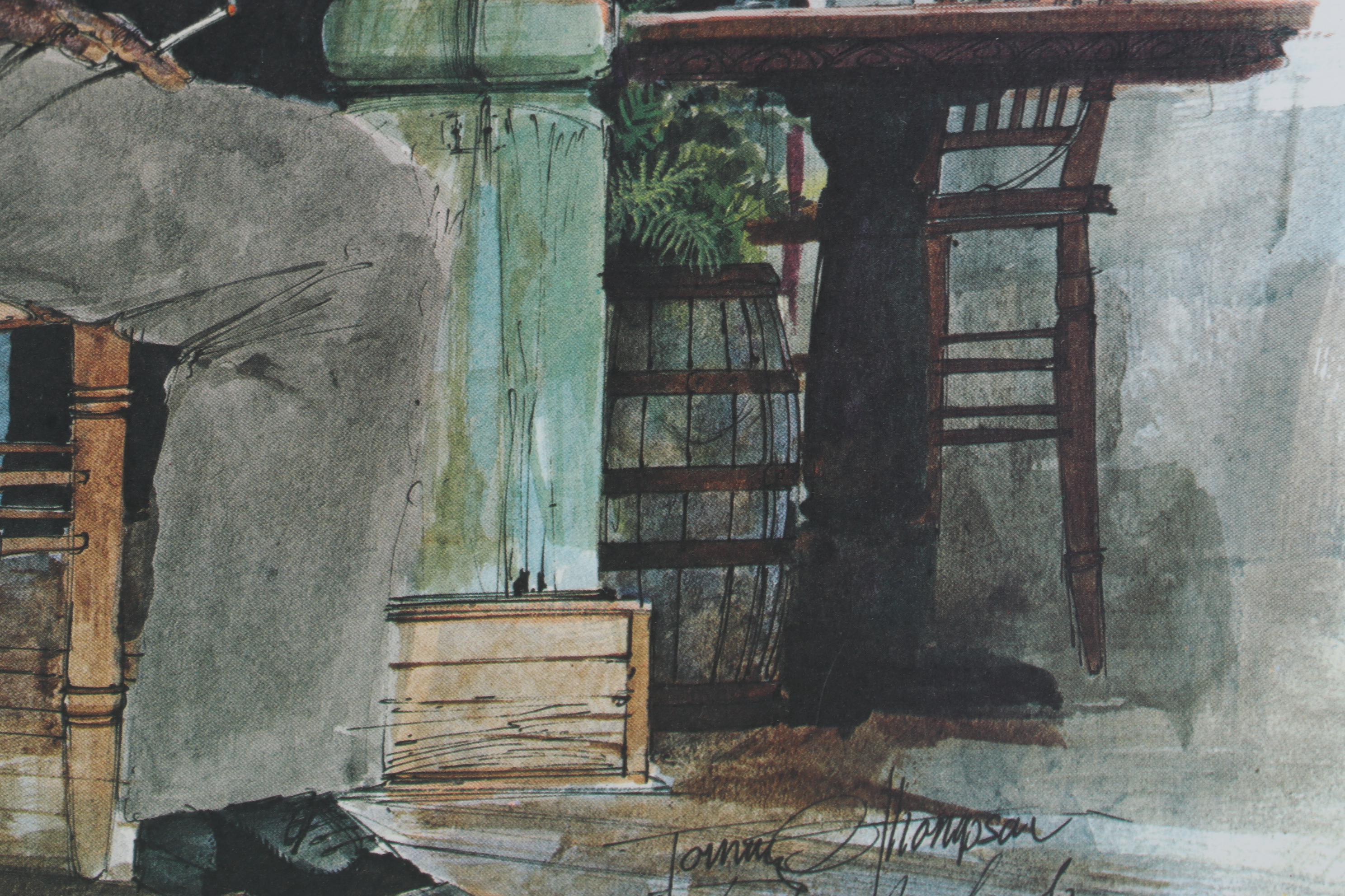 Tommy G. Thompson Offset Lithograph "Dixie Land Jam," Circa 1979