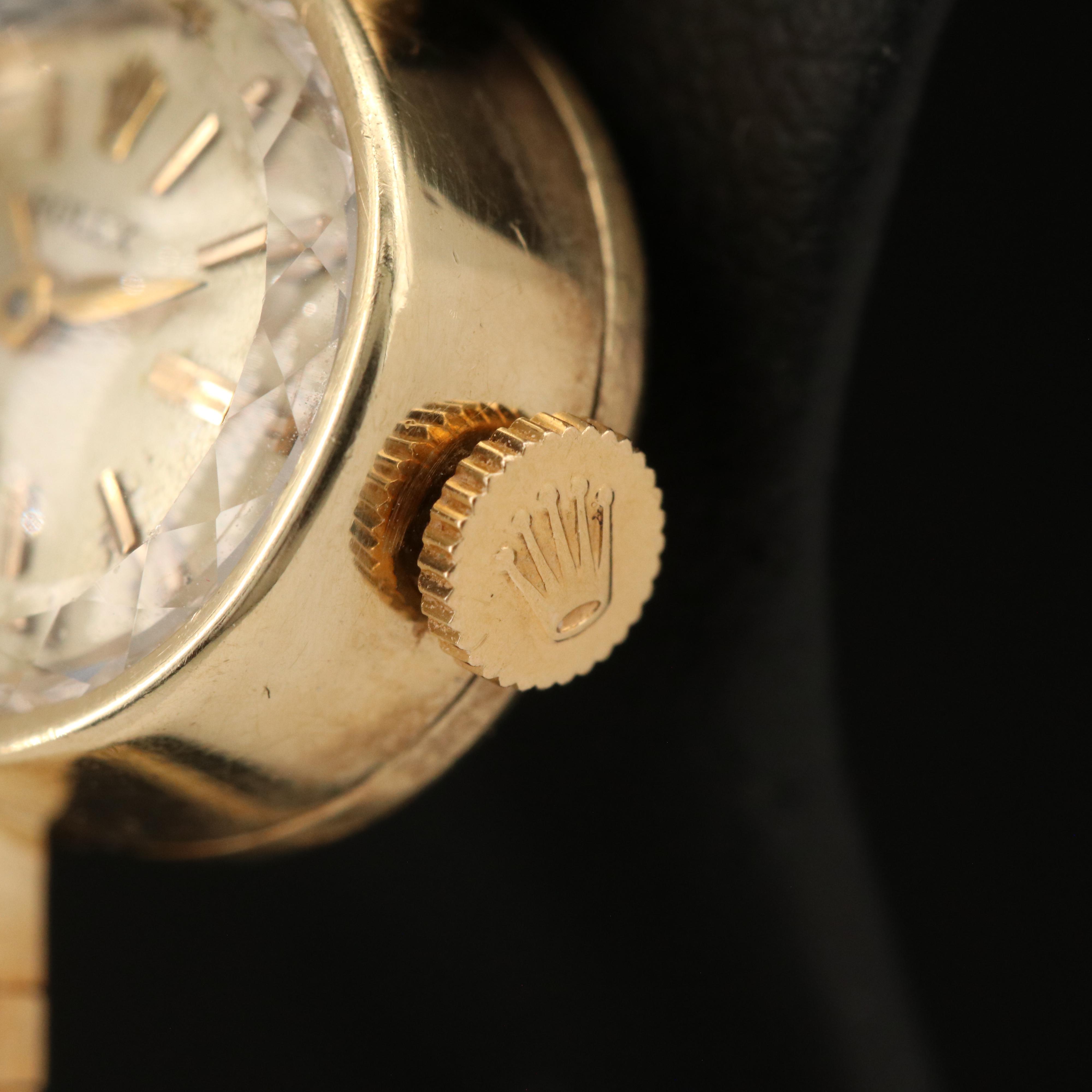 Vintage 14K Rolex Diamond Watch