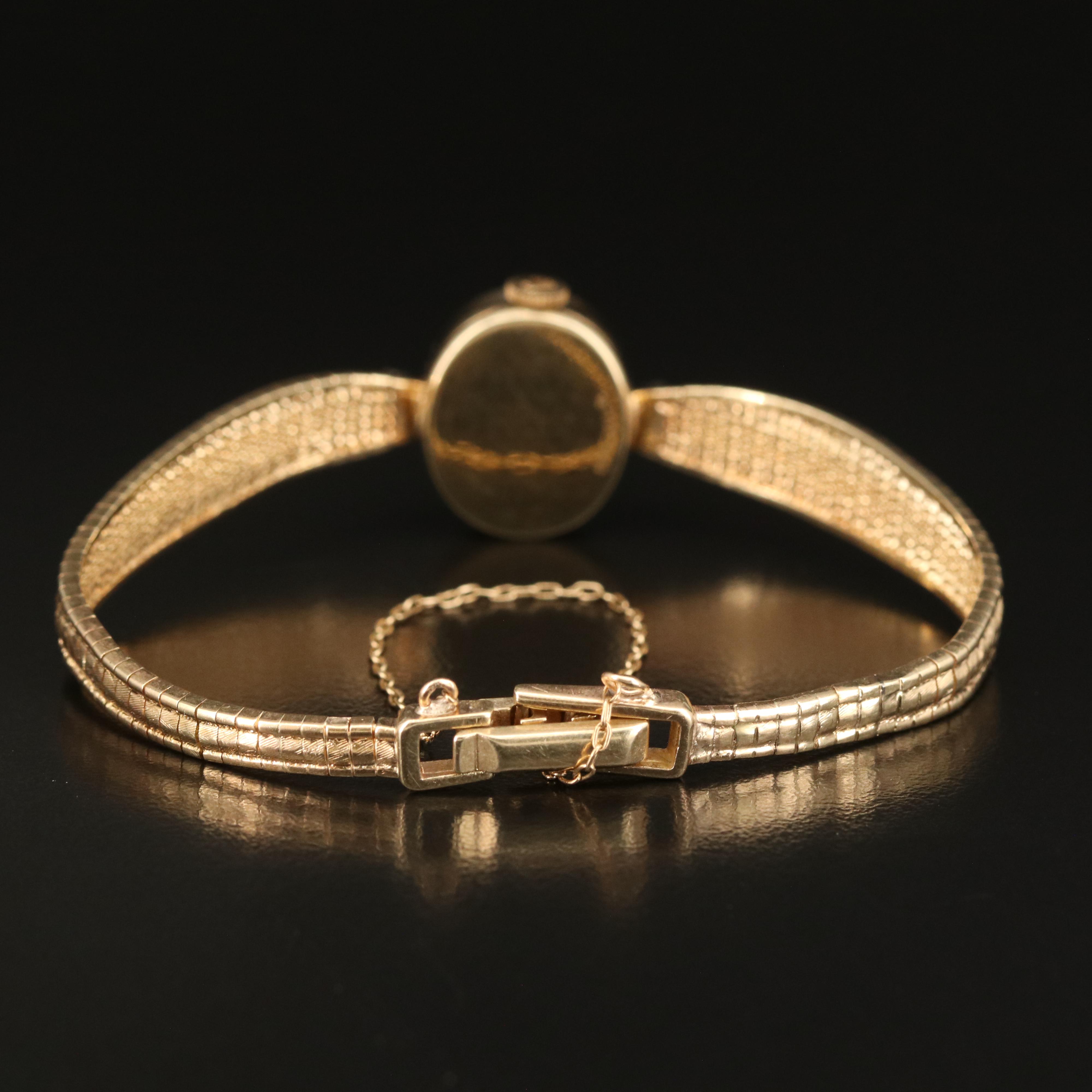 Vintage 14K Rolex Diamond Watch