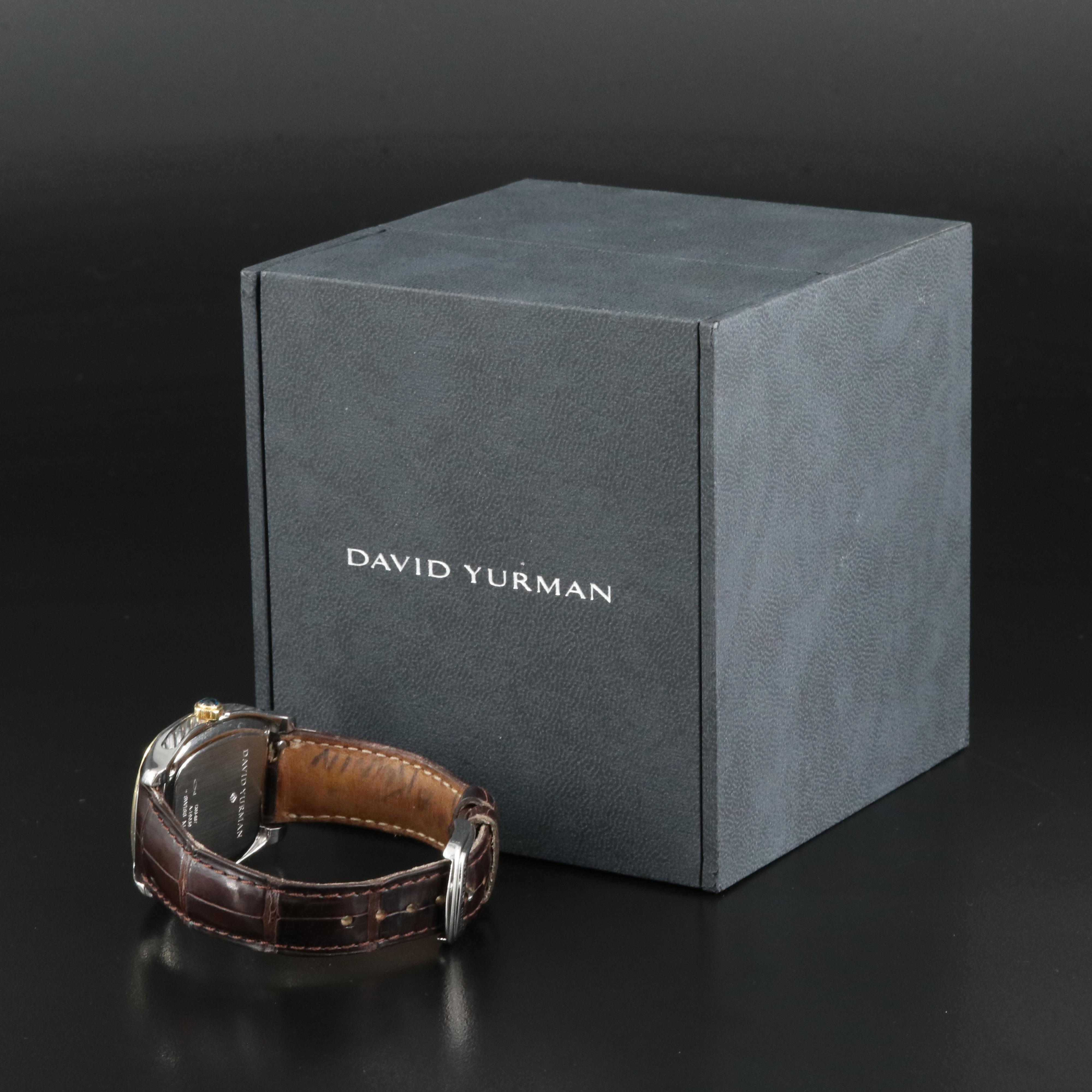 David Yurman Thoroughbred 18K and Stainless Steel Diamond Watch