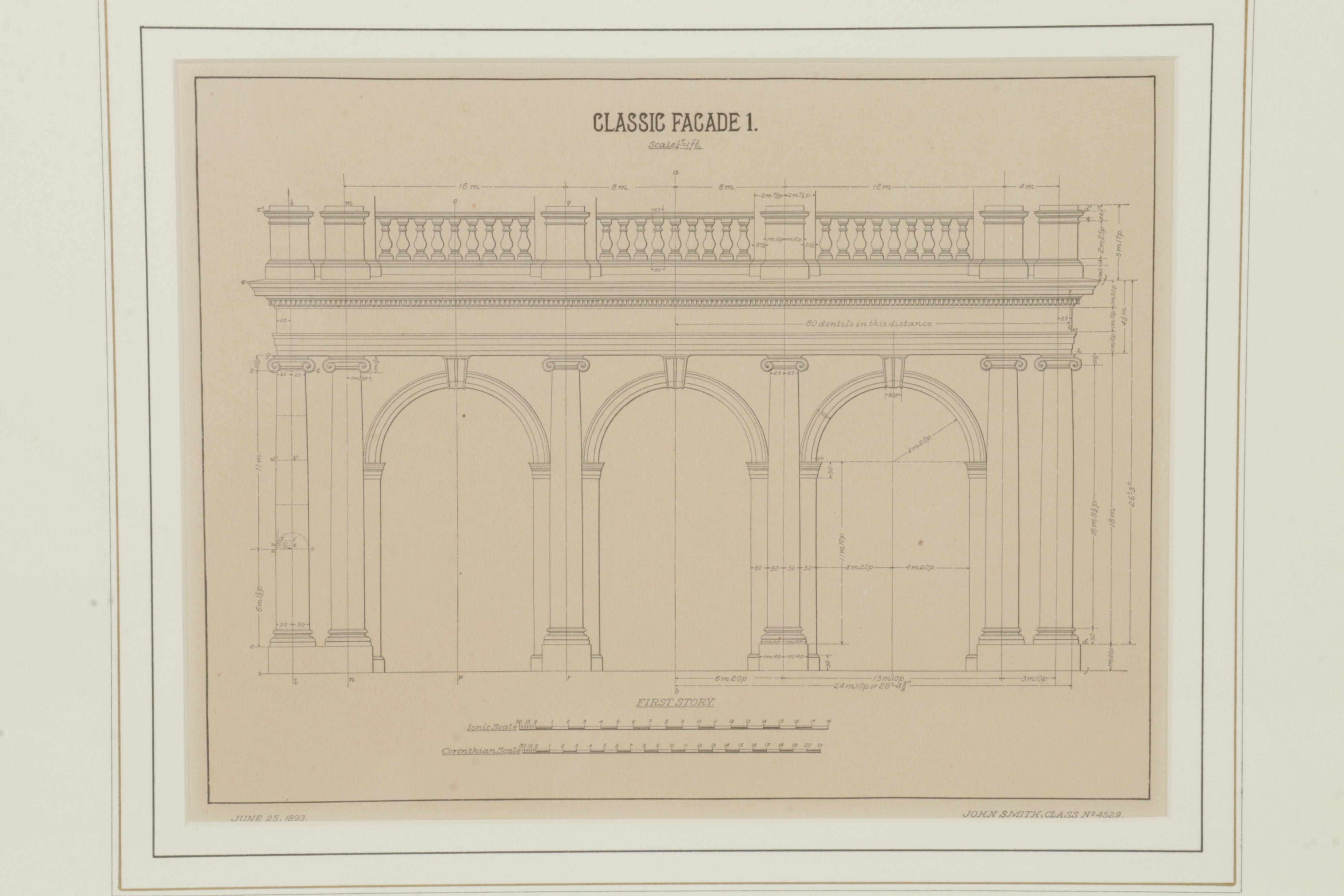 John Smith Architectural Lithographs