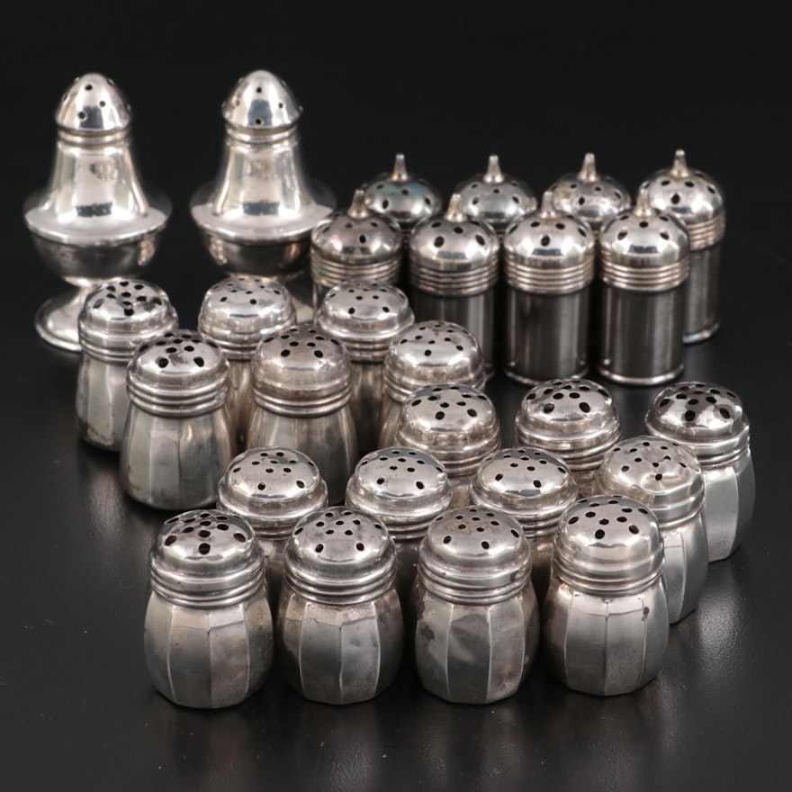 William R. Elfers and Other Sterling Silver and Silver Plate Shakers