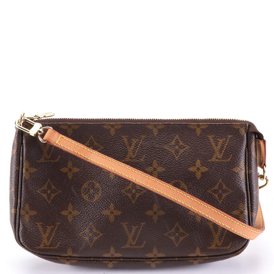 Louis Vuitton Pochette Accessoires in Monogram Canvas with Shoulder Strap