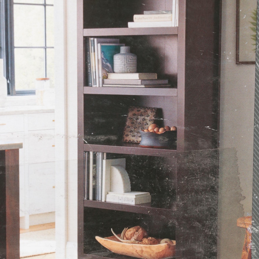 Threshold Carson Espresso Finish Five-Shelf Bookcase