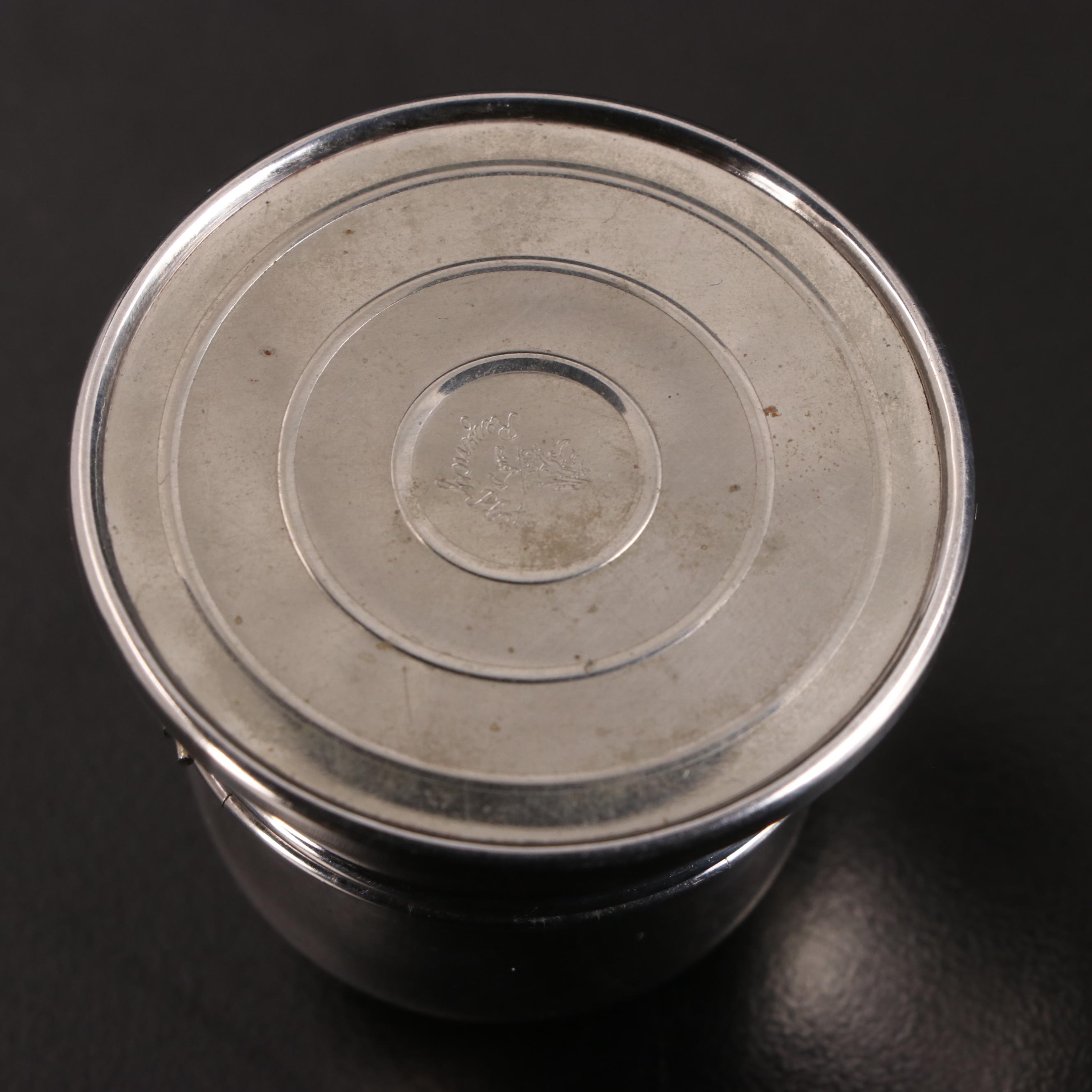 Birks Silver Plate Cushioned Ring Box with Other Sterling Boxes