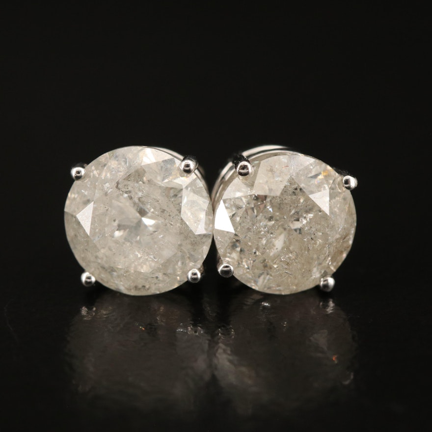 14K 4.00 CTW Diamond Stud Earrings