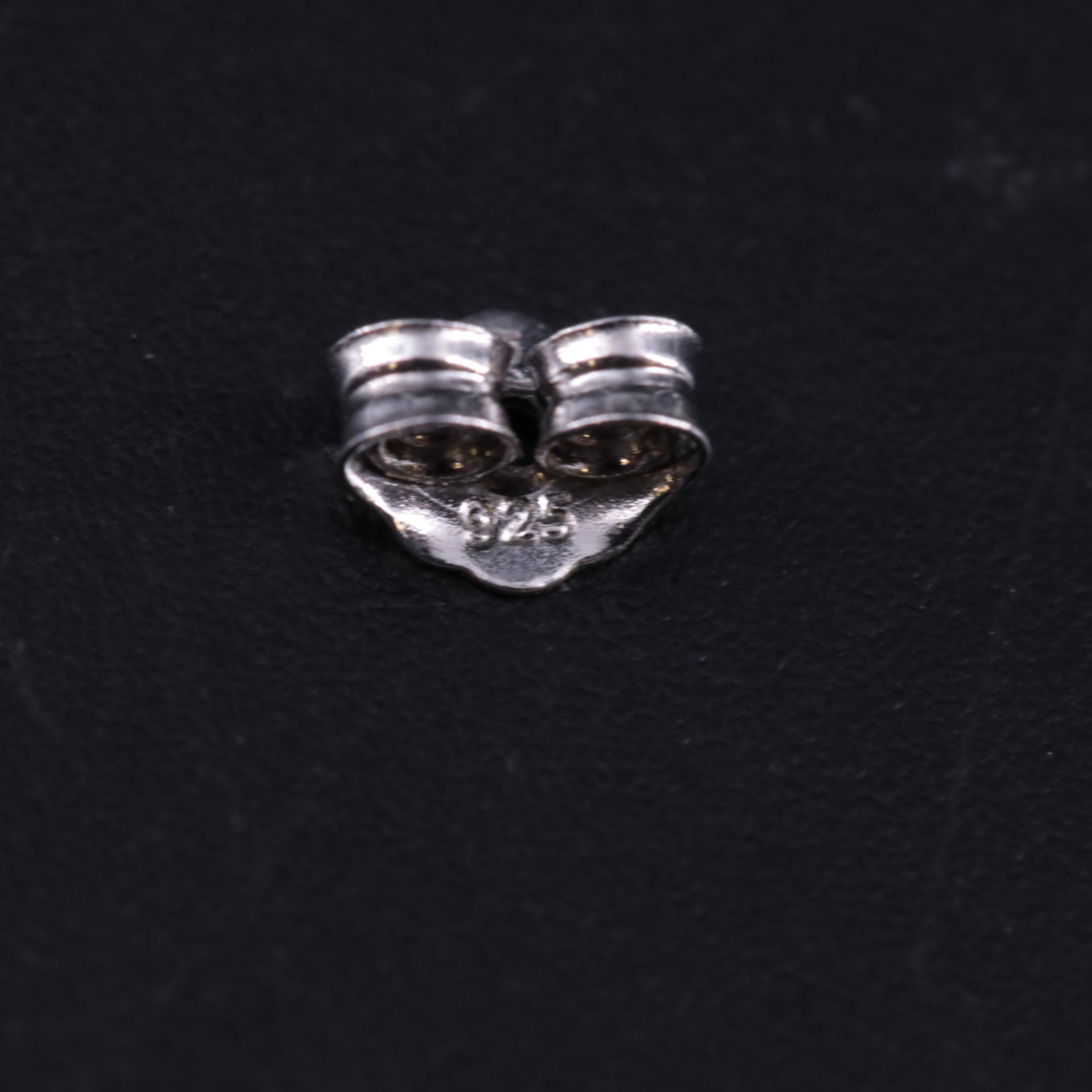 Sterling 0.11 CTW Diamond Stud Earrings