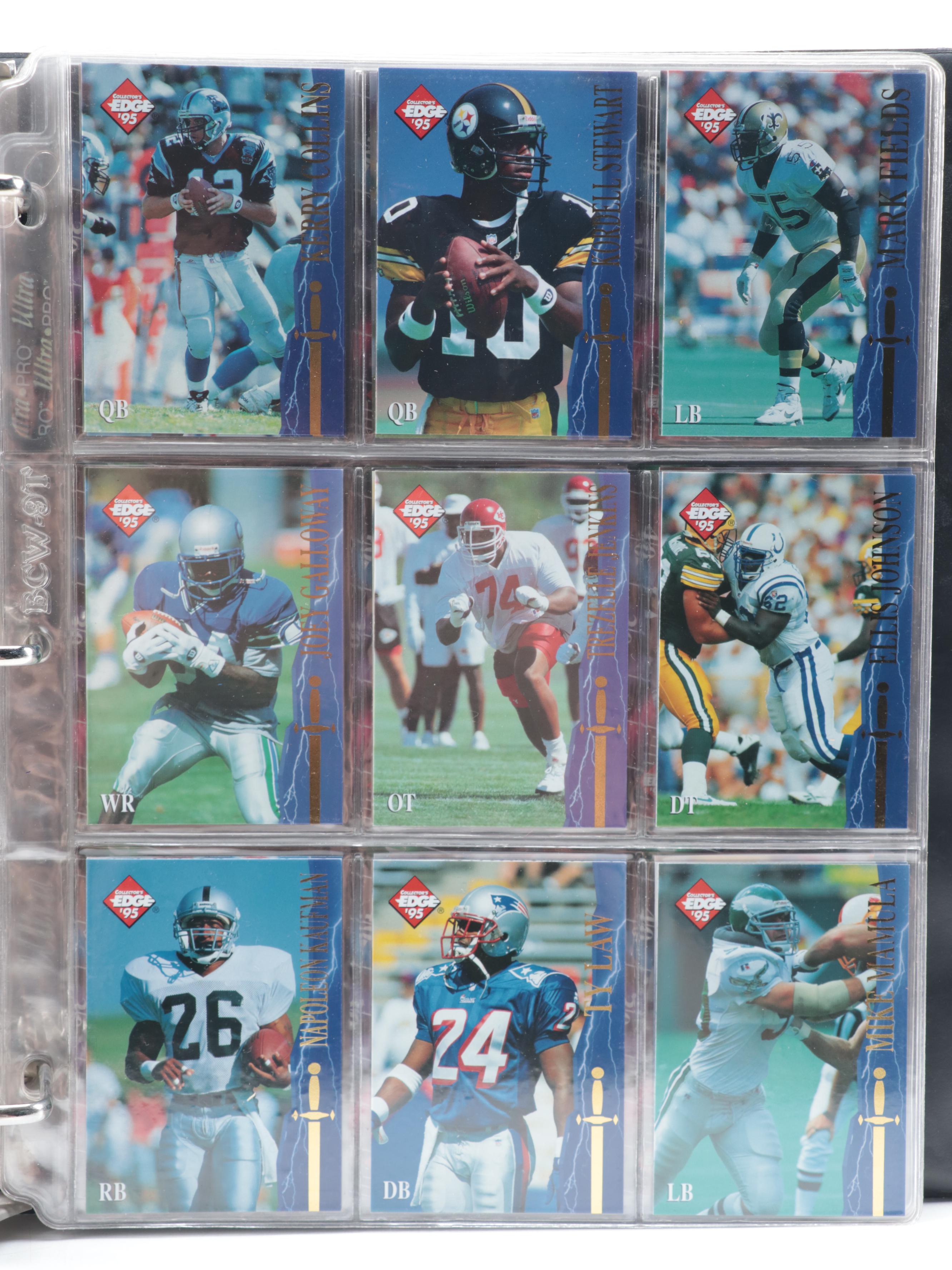 Collector's Edge Football Cards With Rookies, HOFers, More, 1990s